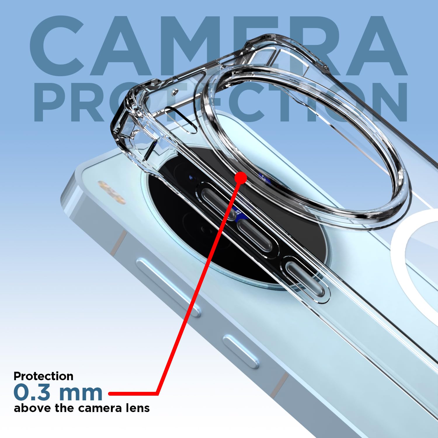 Vivo X300 5G phone cover in transparent mag-safe by Pikkme – photo 5