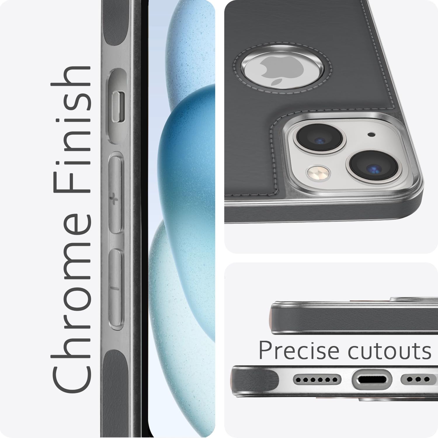 Gray phone cover for iPhone 15 – Pikkme – photo 3