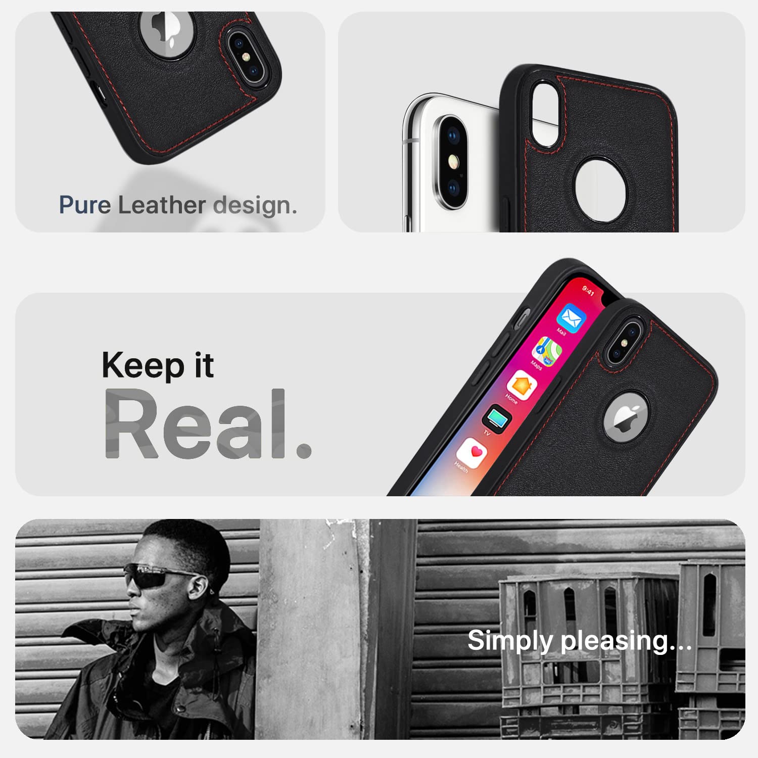 iPhone X/XS mobile cover in black by Pikkme – photo 4