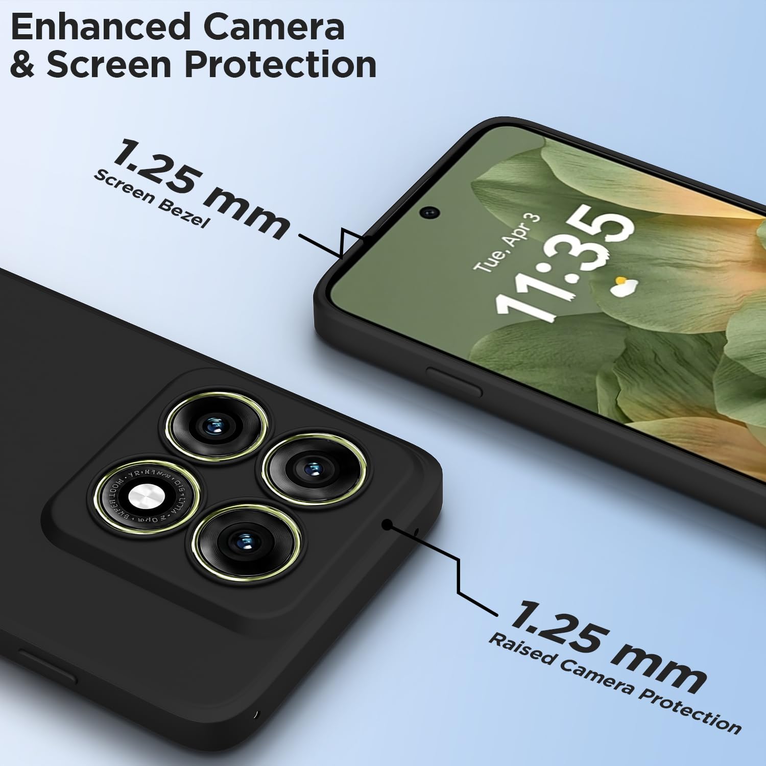 Pikkme Moto Edge 70 Pro 5G Matte black phone cover – photo 2