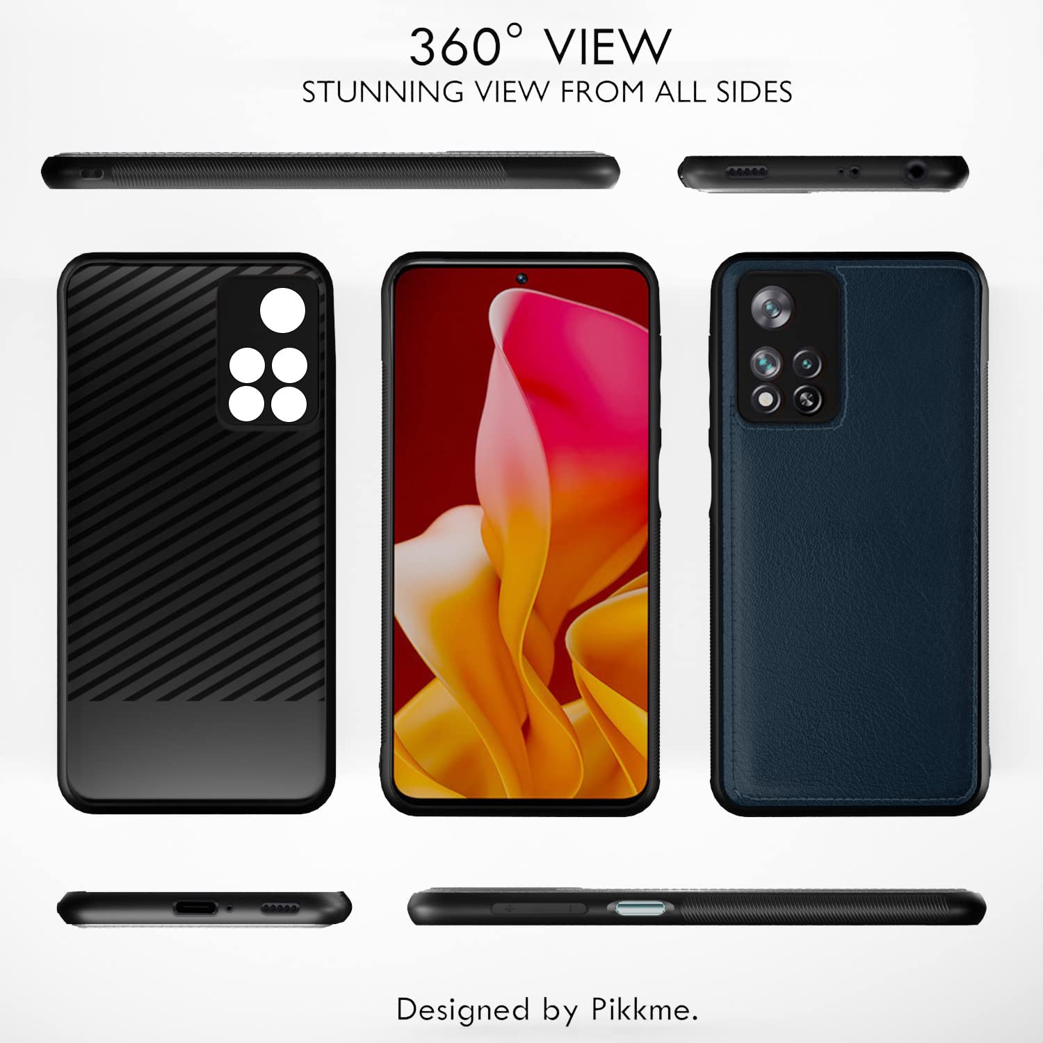 Pikkme Mi 11i 5G  Leather Back Case | Blue