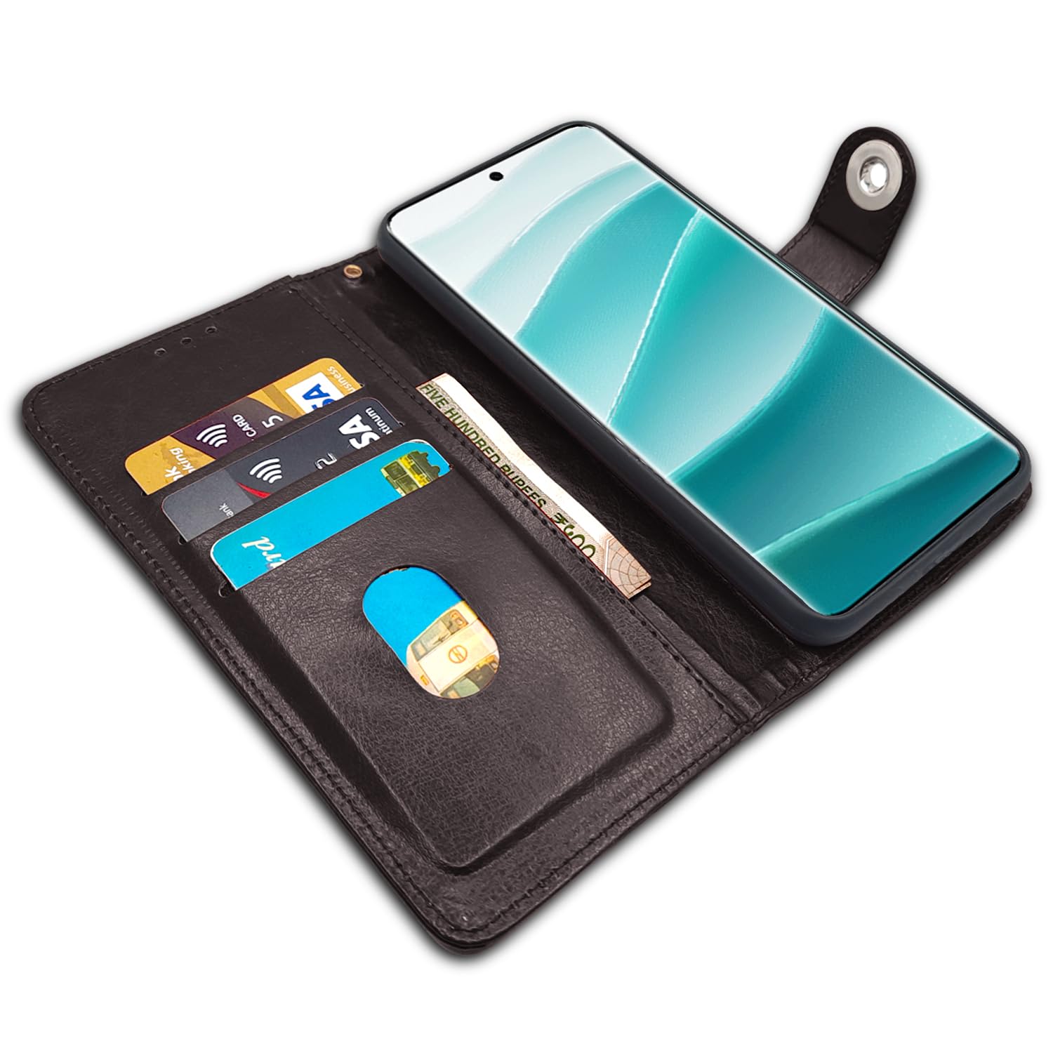 Pikkme Redmi Note 14 Pro/Note 14 Pro Plus 5G coffee flip cover – photo 4