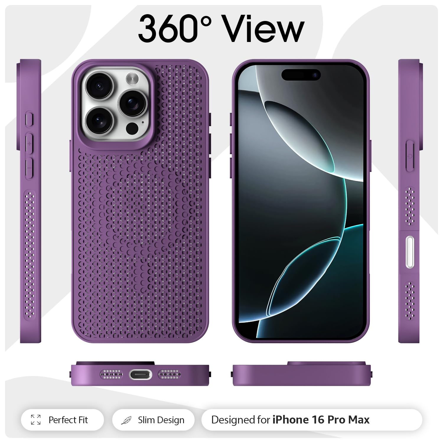 Pikkme iPhone 16 Pro Max MagSafe purple mobile cover – photo 3