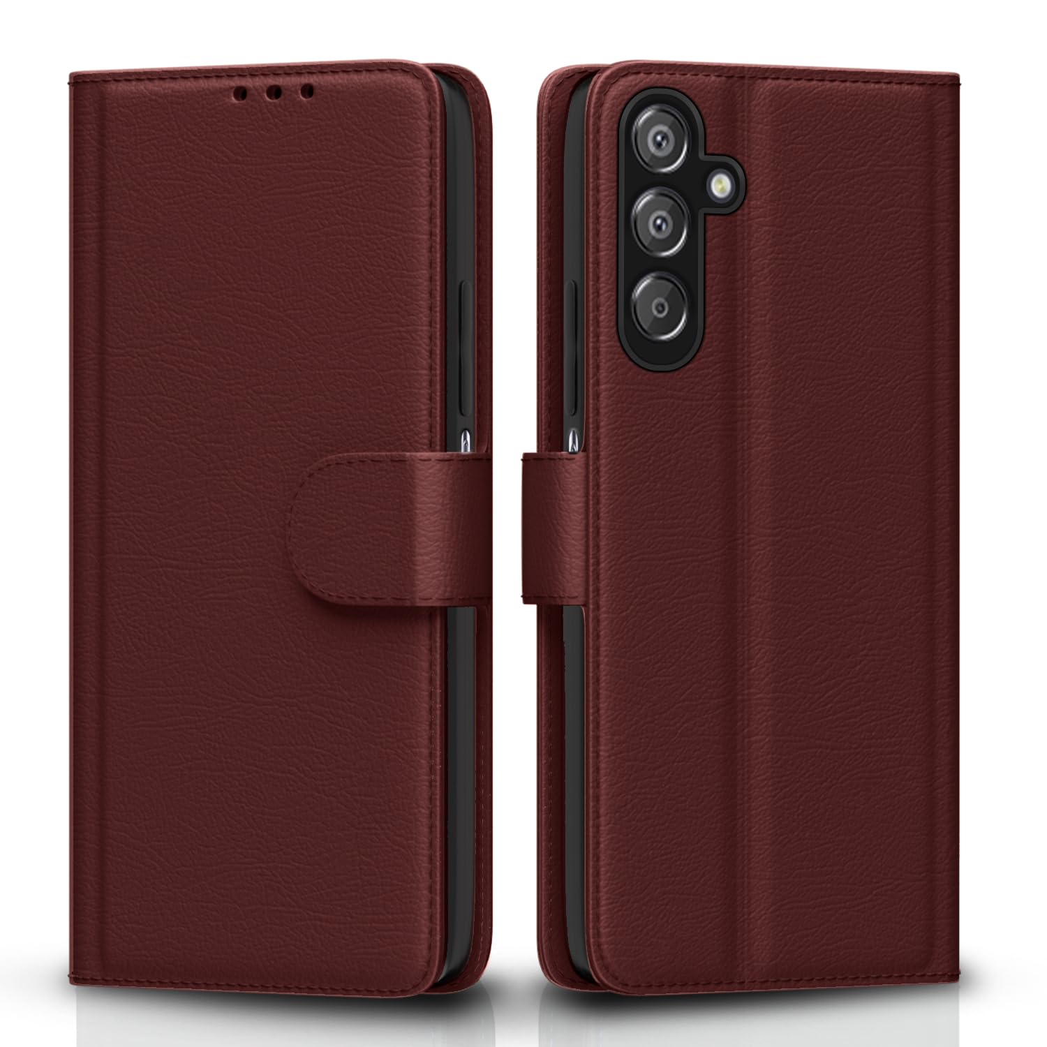 Samsung A16 5G flip case in brown by Pikkme