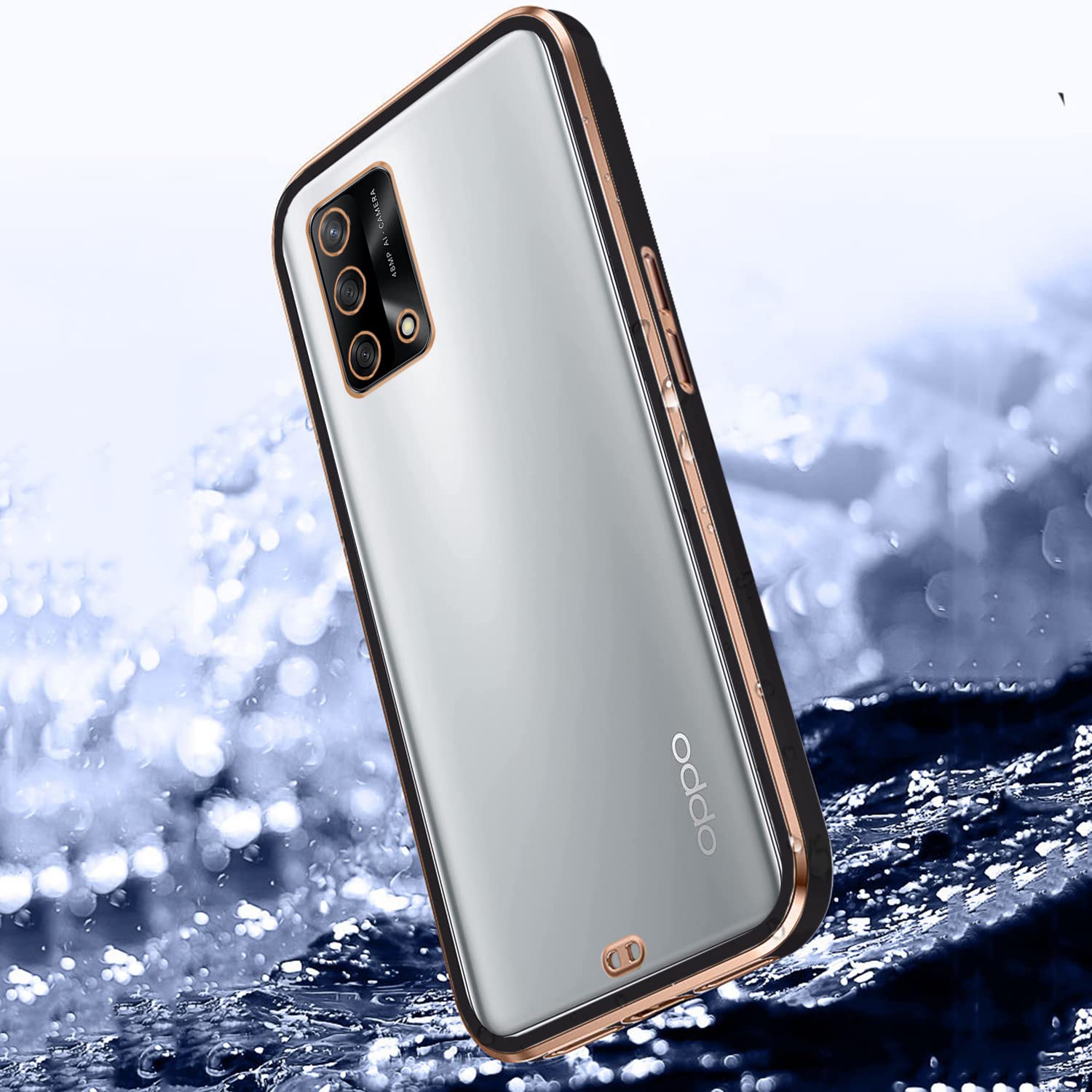 Black Chrome mobile back cover for Oppo F19 – Pikkme – photo 2