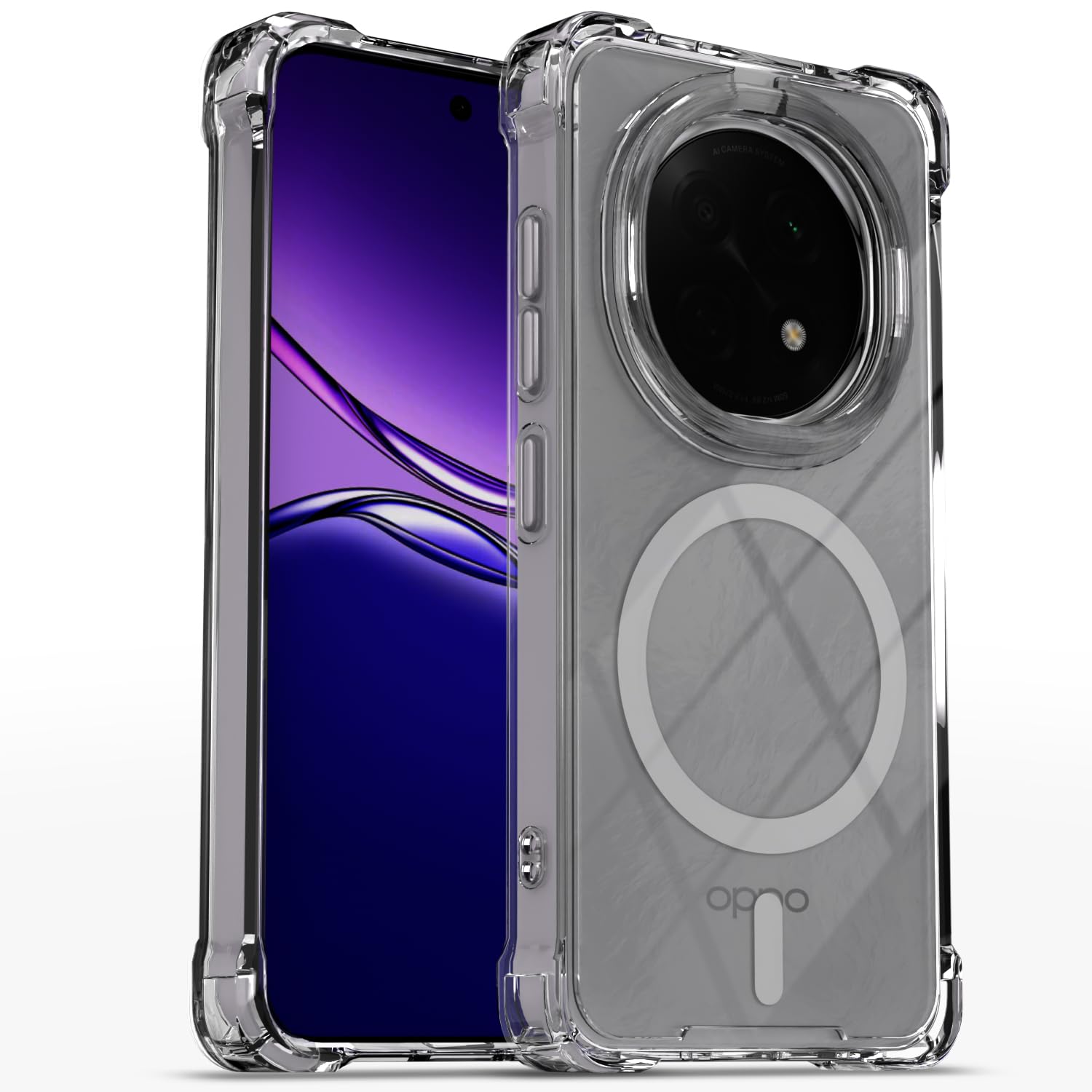 Oppo F29 Pro 5G back cover in transparent mag-safe by Pikkme