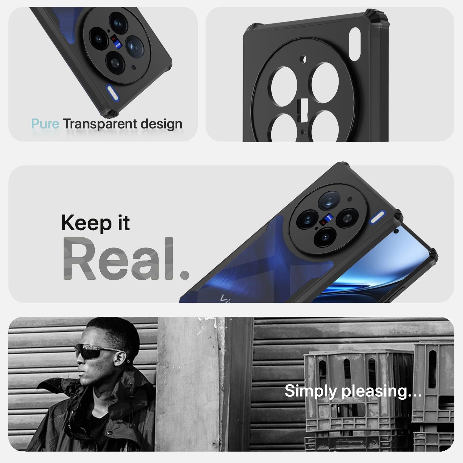 Pikkme Vivo X200 Pro 5G Eagle Back Cover (Black)