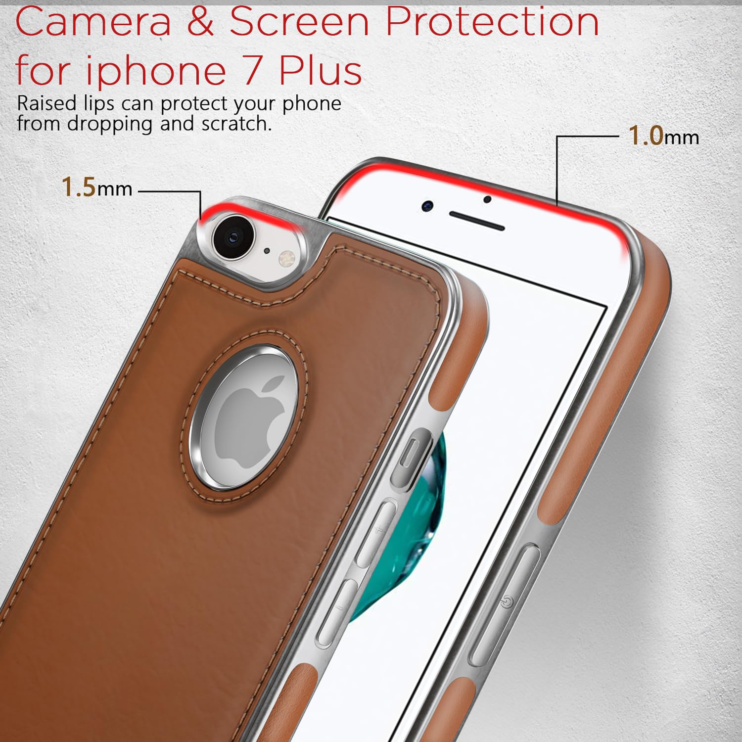 Pikkme iPhone 7/8 chrome brown mobile cover – photo 4