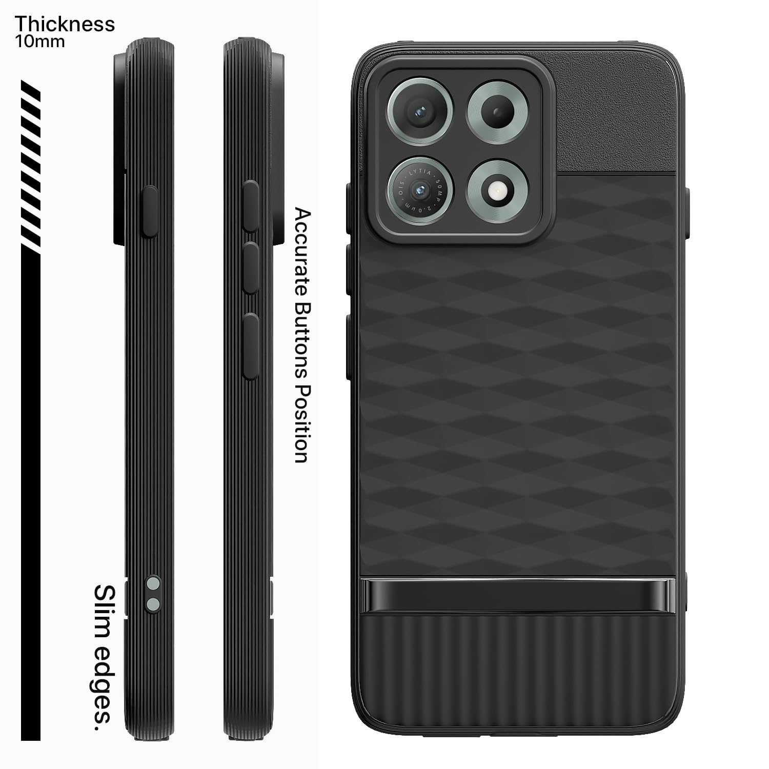 Pikkme Moto Edge 70 Max 5G Silicone black back cover – photo 3