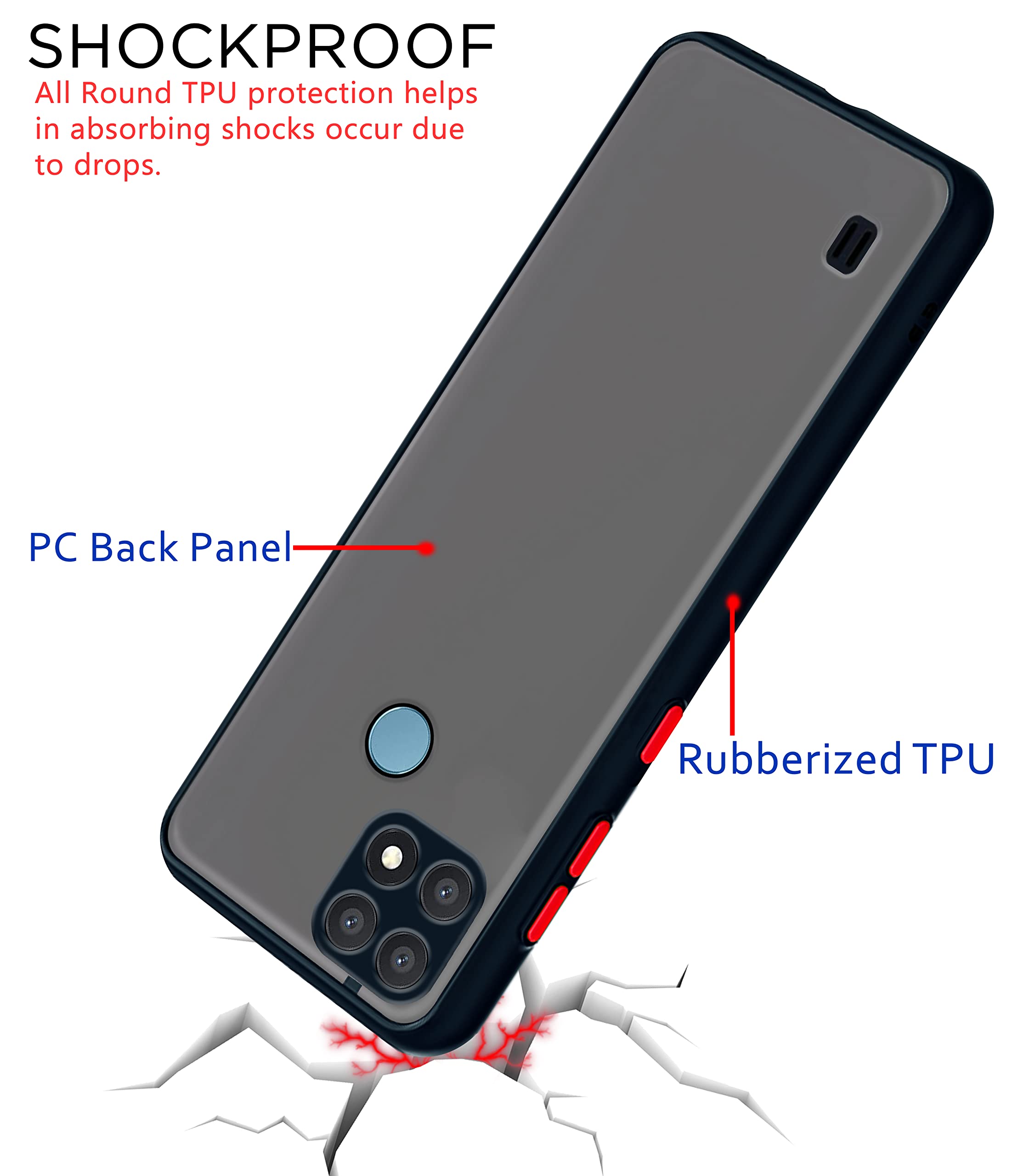 Pikkme Realme C21 black back cover – photo 4