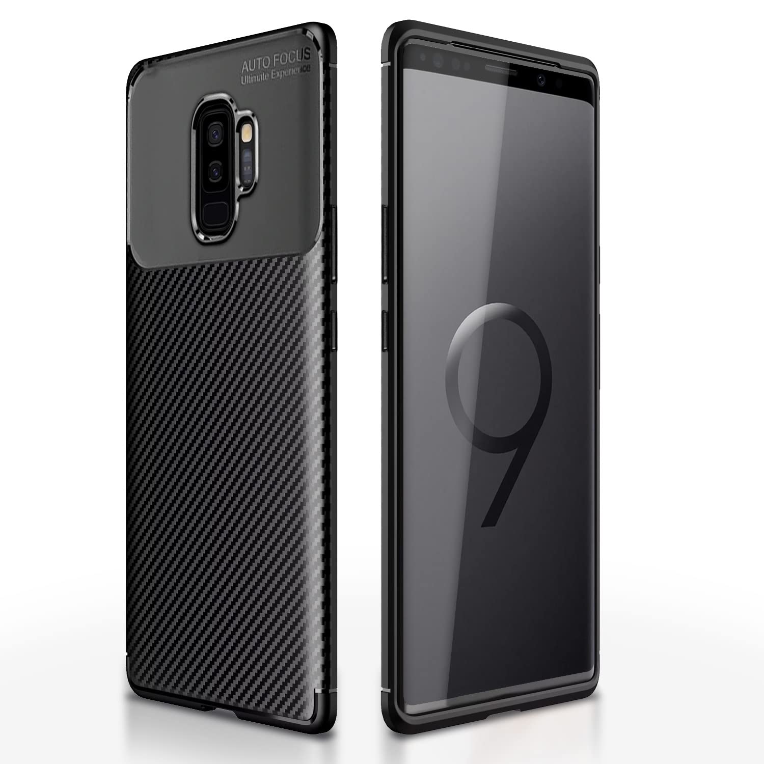 Pikkme black Carbon back cover for Samsung S9 Plus
