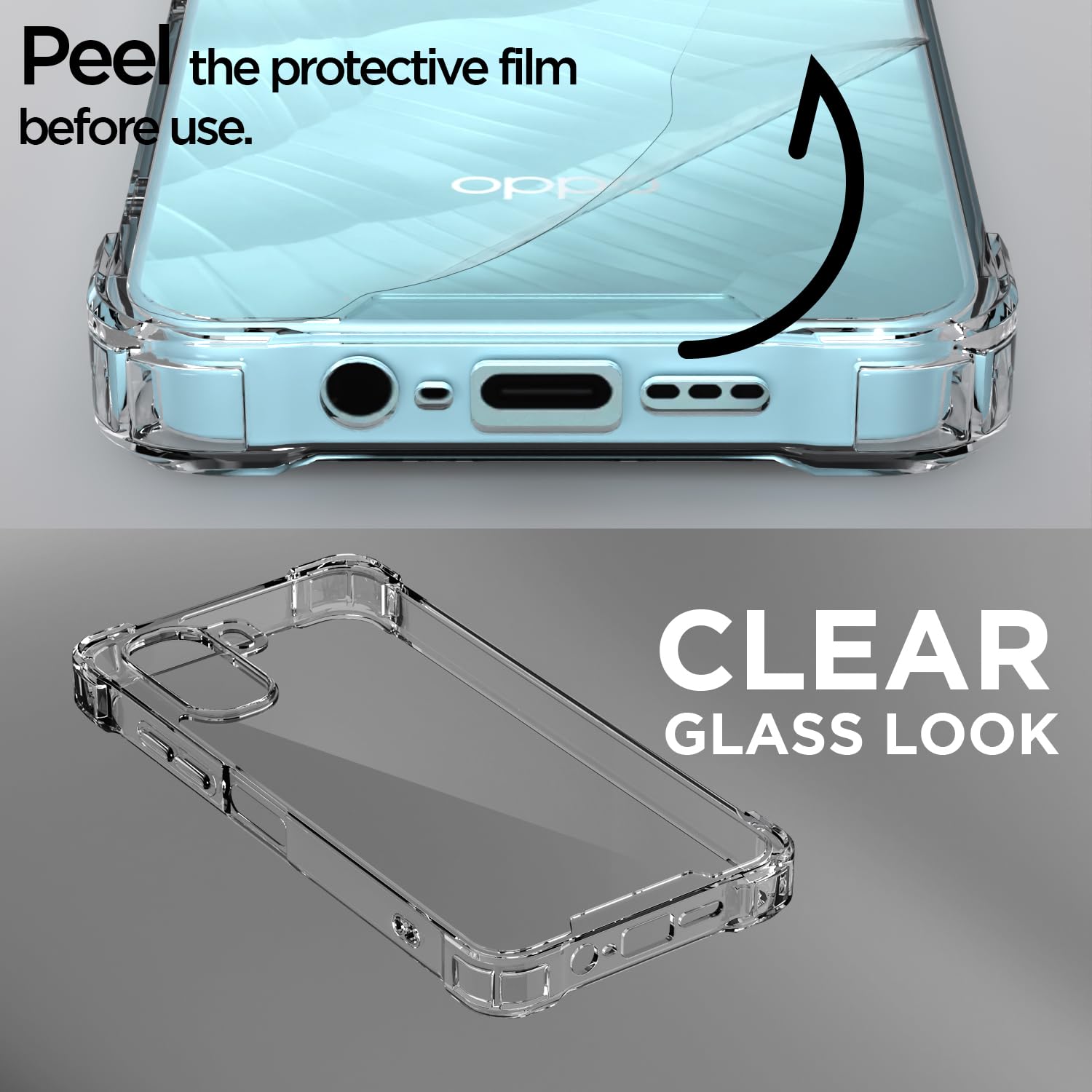 Pikkme transparent back cover for Oppo A6X 5G – photo 3