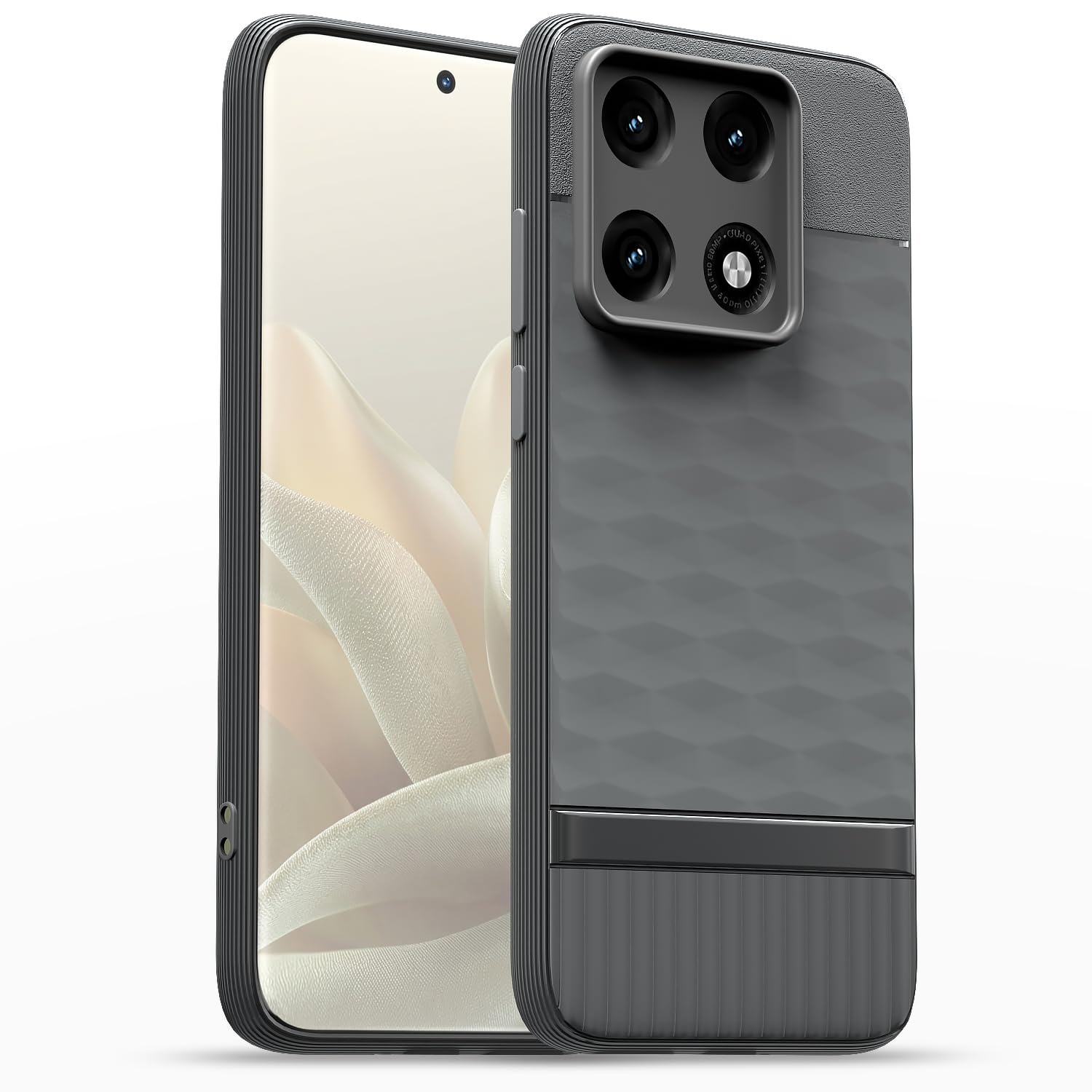 Moto Edge 70 Pro 5G mobile back cover in grey by Pikkme