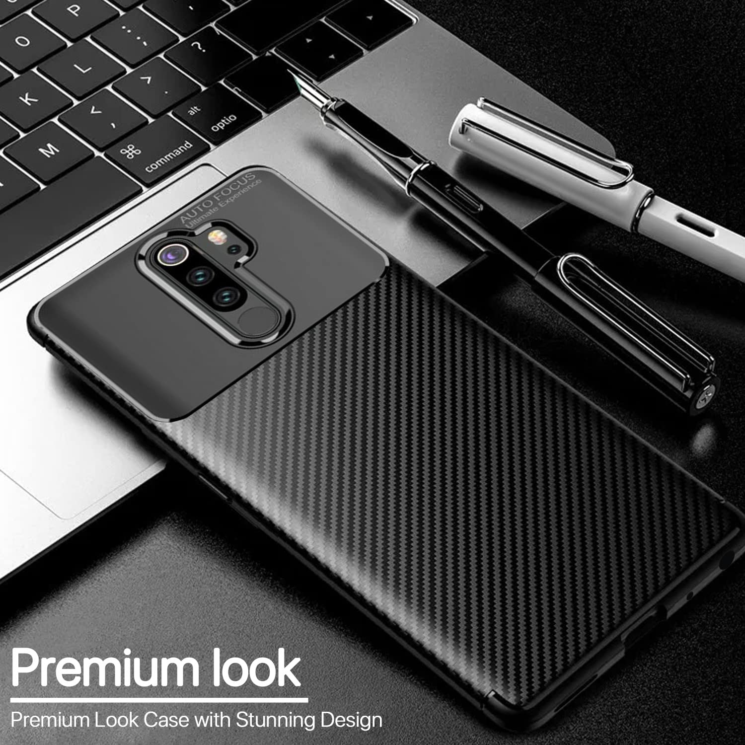 Pikkme black Carbon mobile cover for Oppo A5 2020/A9 2020 – photo 3