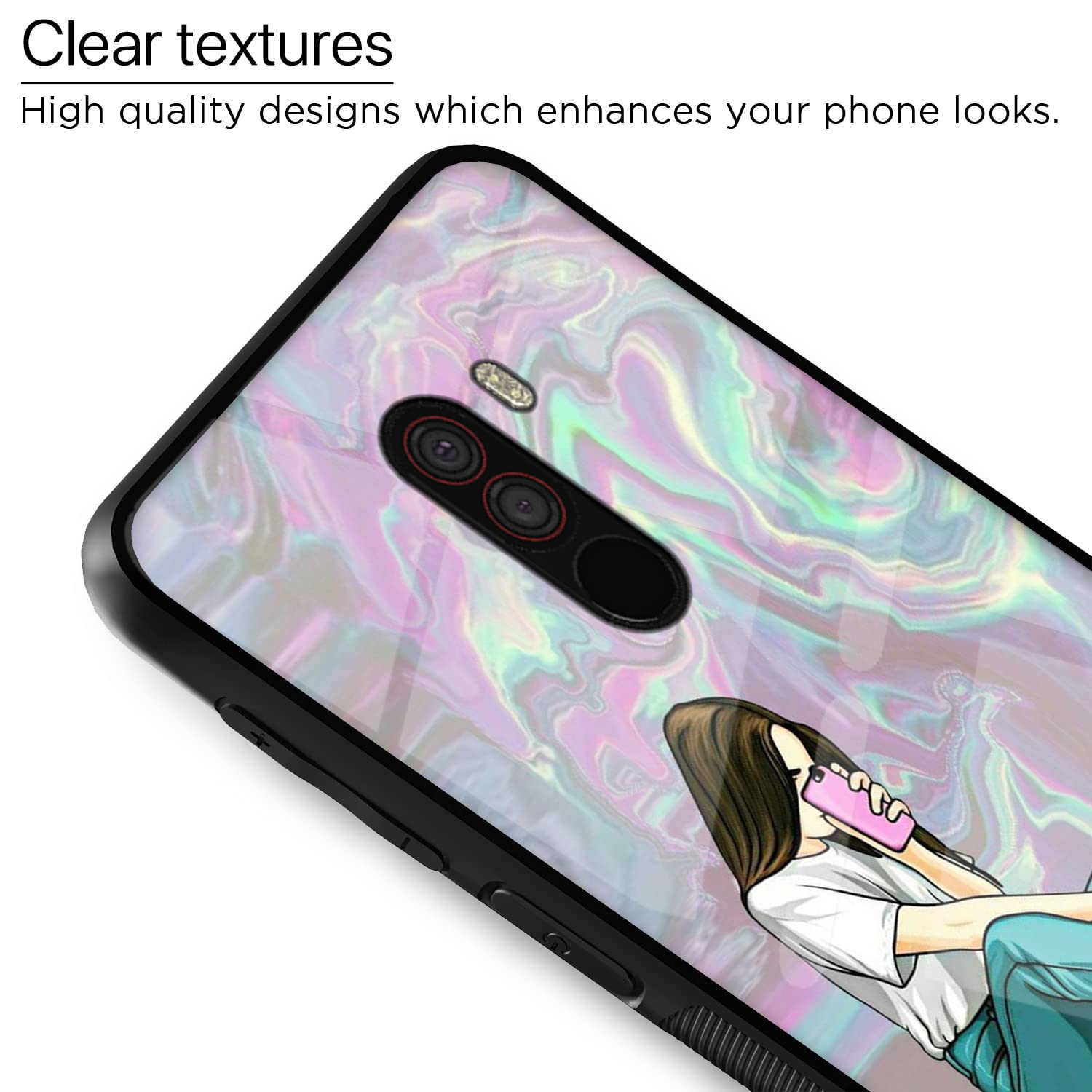 Poco F1 Hybrid mobile back cover by Pikkme – photo 4