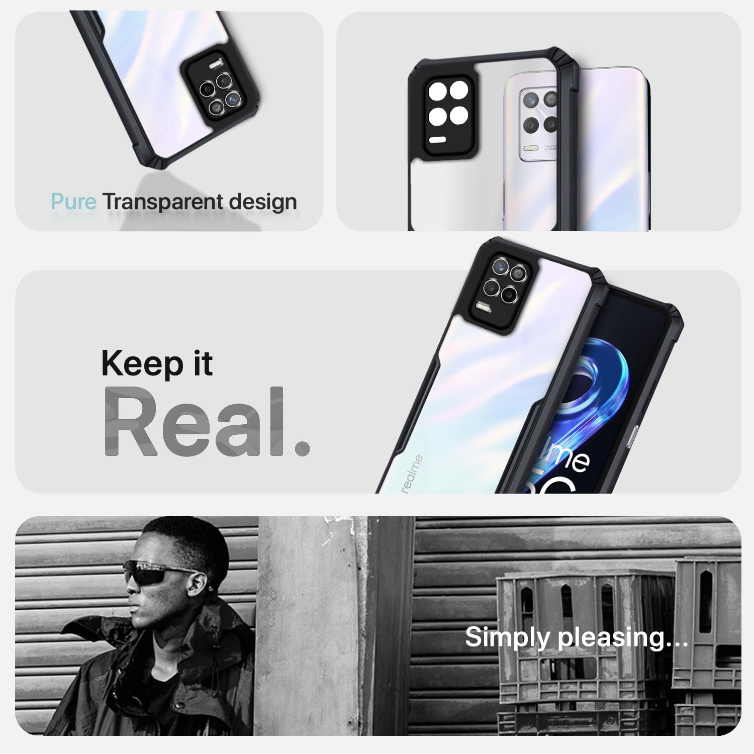 Pikkme black Hybrid back cover for Realme 9 5G – photo 4