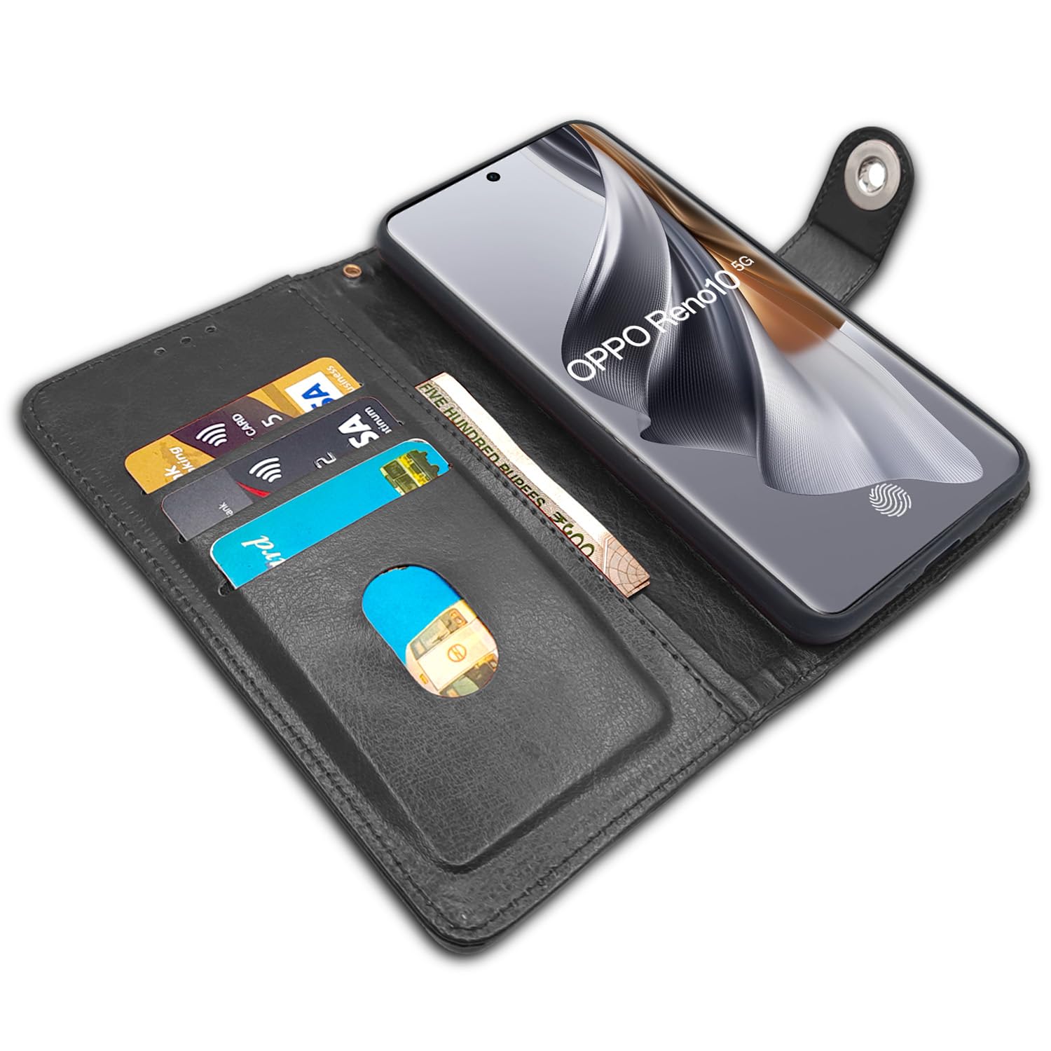 Black flip cover for Oppo Reno 10 5G – Pikkme – photo 3
