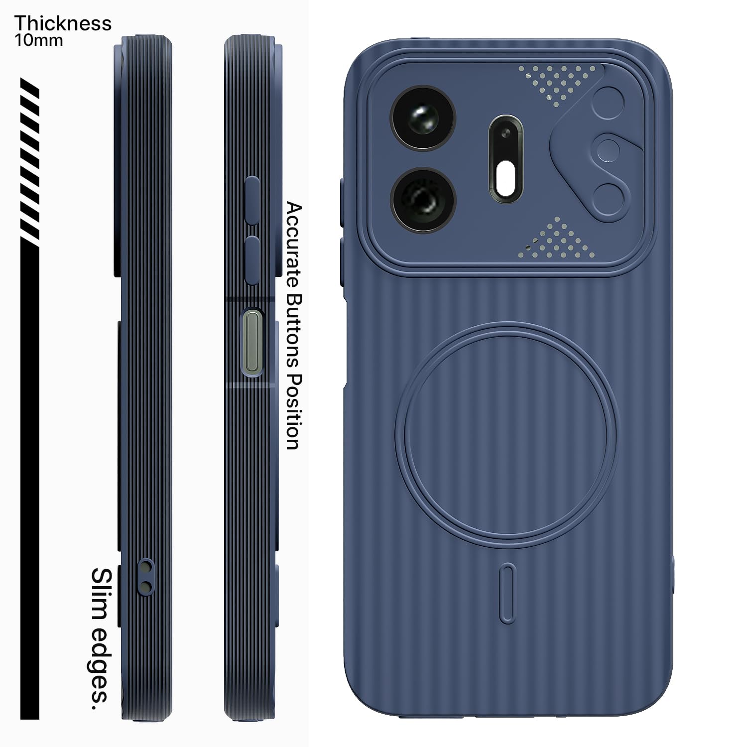 OnePlus N6 5G MagSafe back cover in blue by Pikkme – photo 3