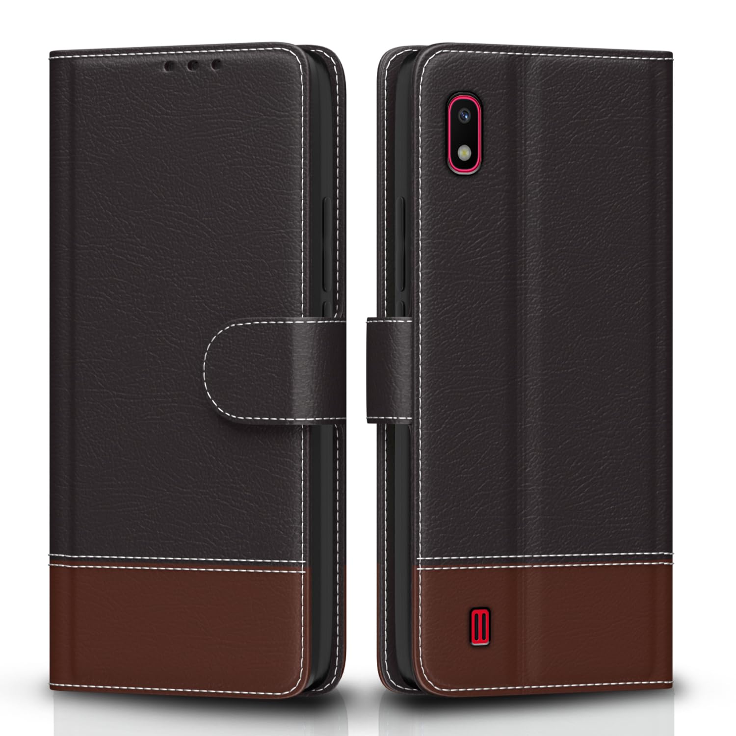 Pikkme Samsung A10 Magnetic coffee & brown flip cover