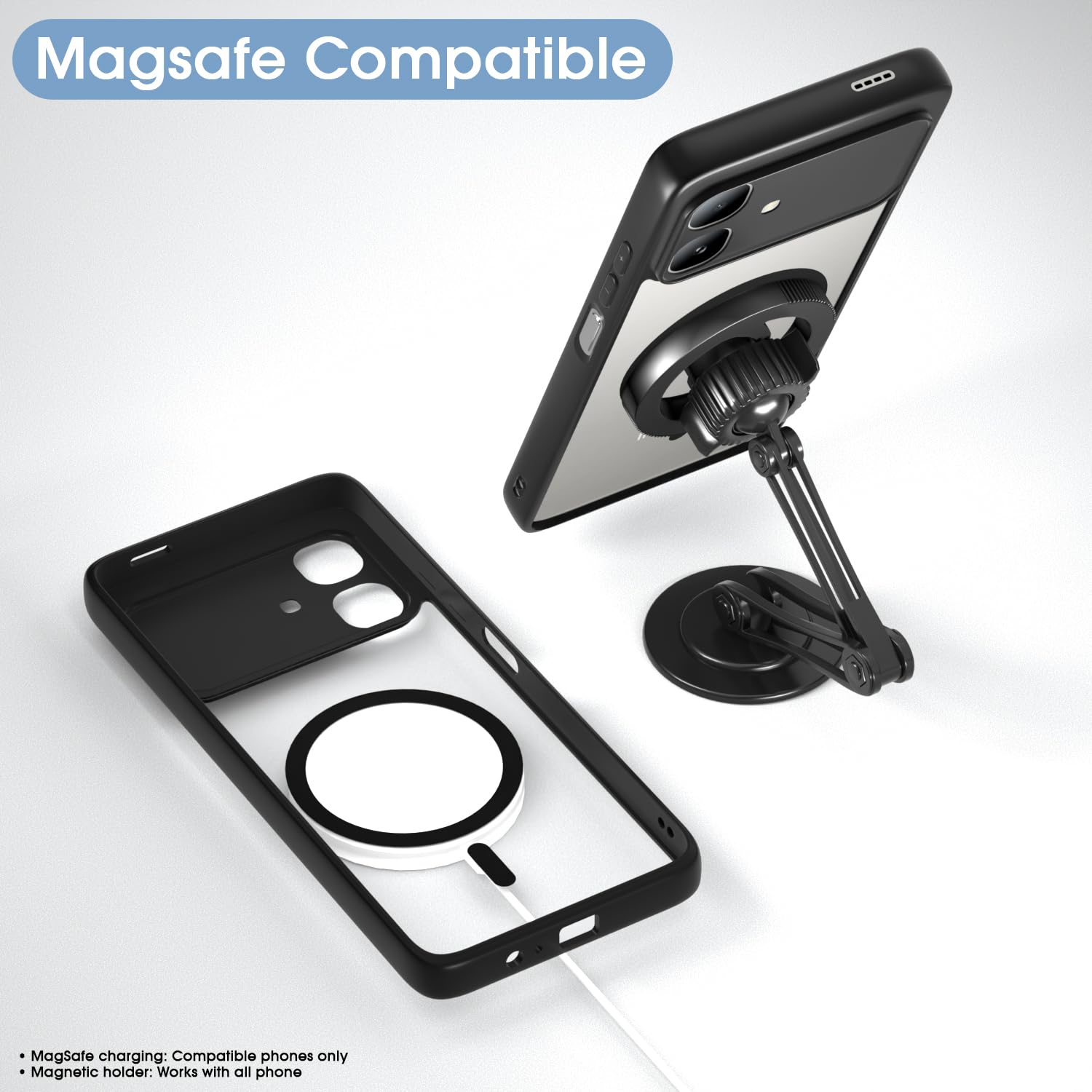 Infinix Smart 20 mobile back cover in black mag-safe by Pikkme – photo 7