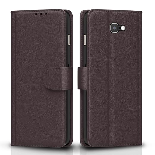 Pikkme Samsung Galaxy J7 prime coffee Flip Cover