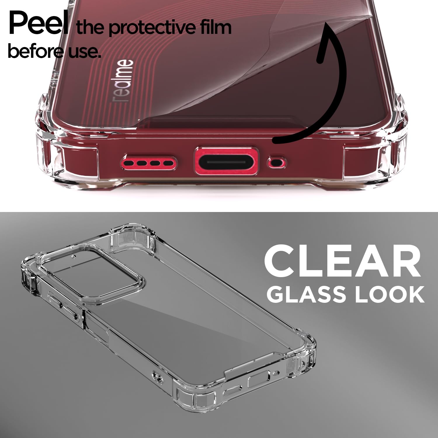 Realme Narzo 90X/C85/15X 5G mobile cover in transparent by Pikkme – photo 3