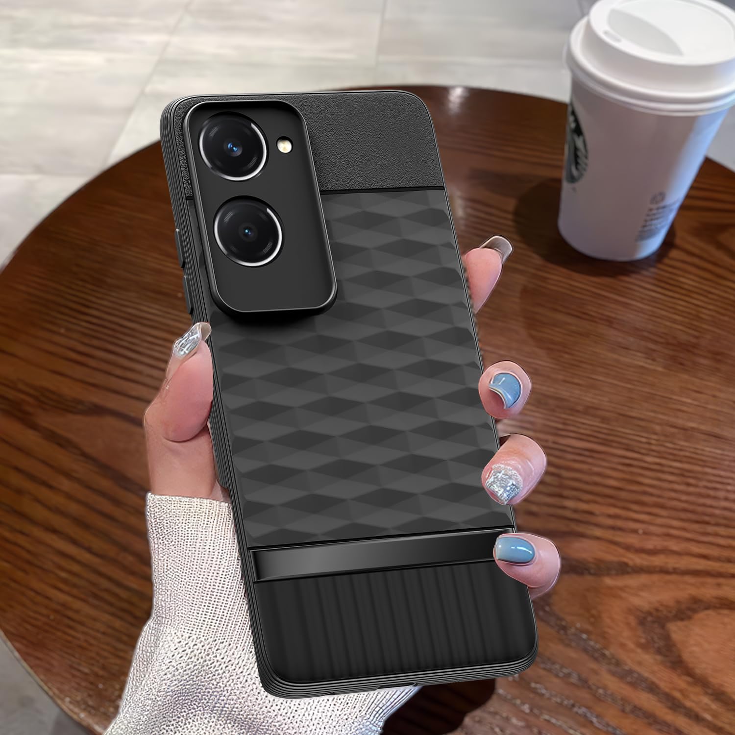 Pikkme iQOO Z9 Lite 5G / Vivo T3 Lite 5G / Vivo Y18 / Y18e / Y03 Gencase Back Cover (Black)