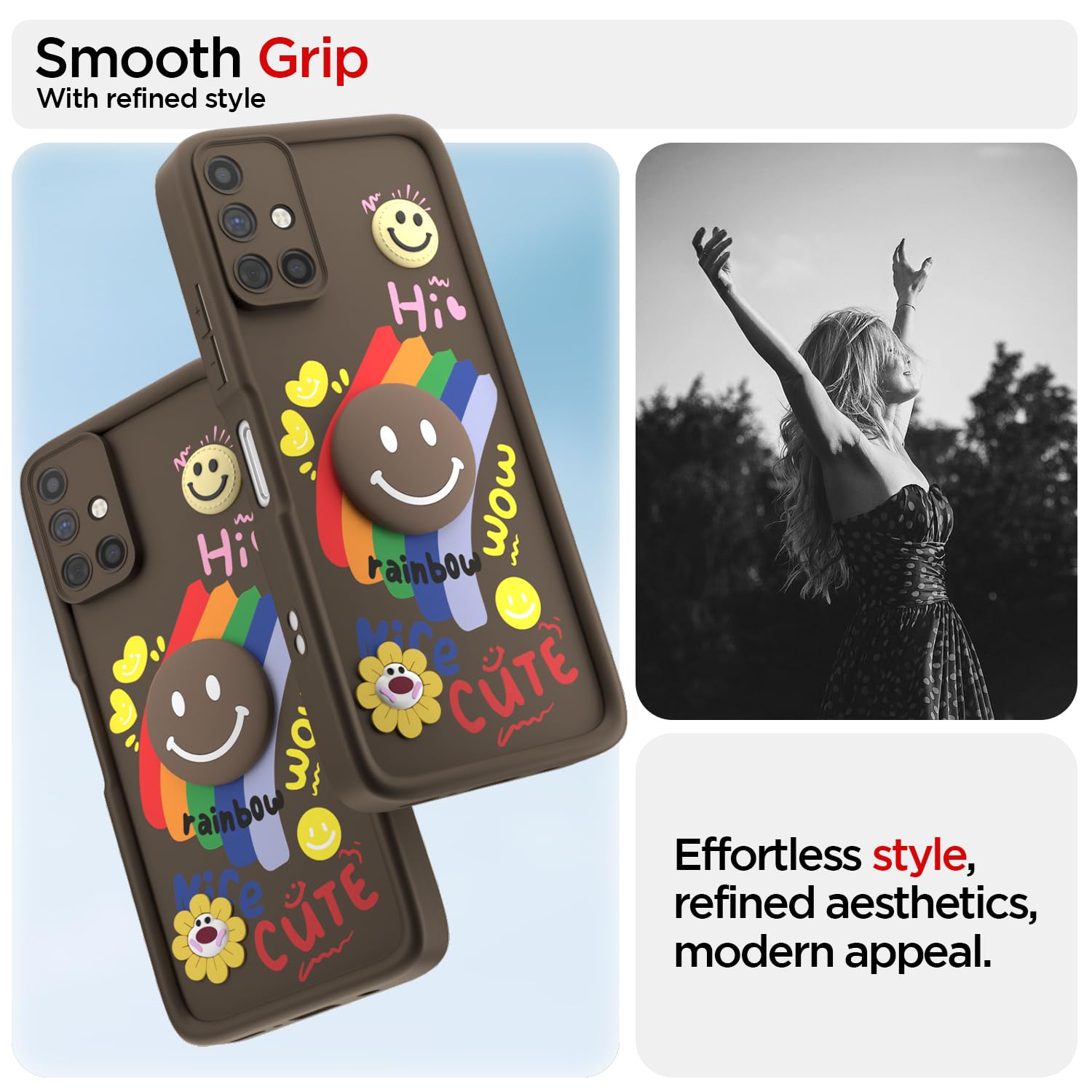 Brown Soft Silicone mobile cover for Samsung M51 – Pikkme – photo 2