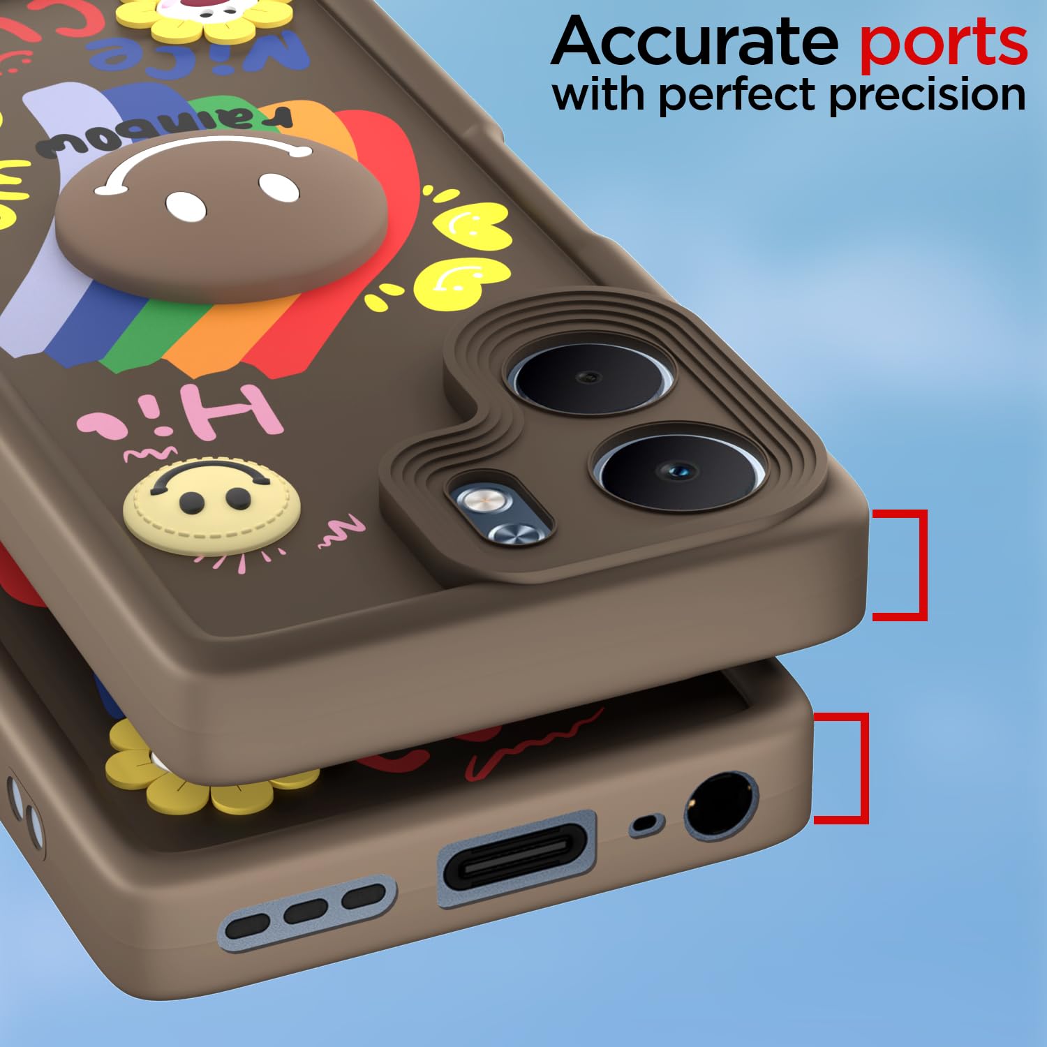 Pikkme brown Soft Silicone back cover for Oppo A5x – photo 4