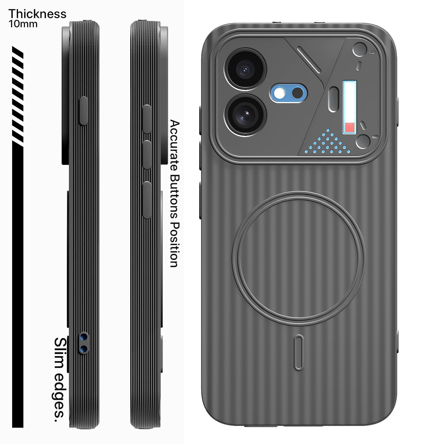 Nothing Phone 4b 5G MagSafe back cover in grey by Pikkme – photo 3