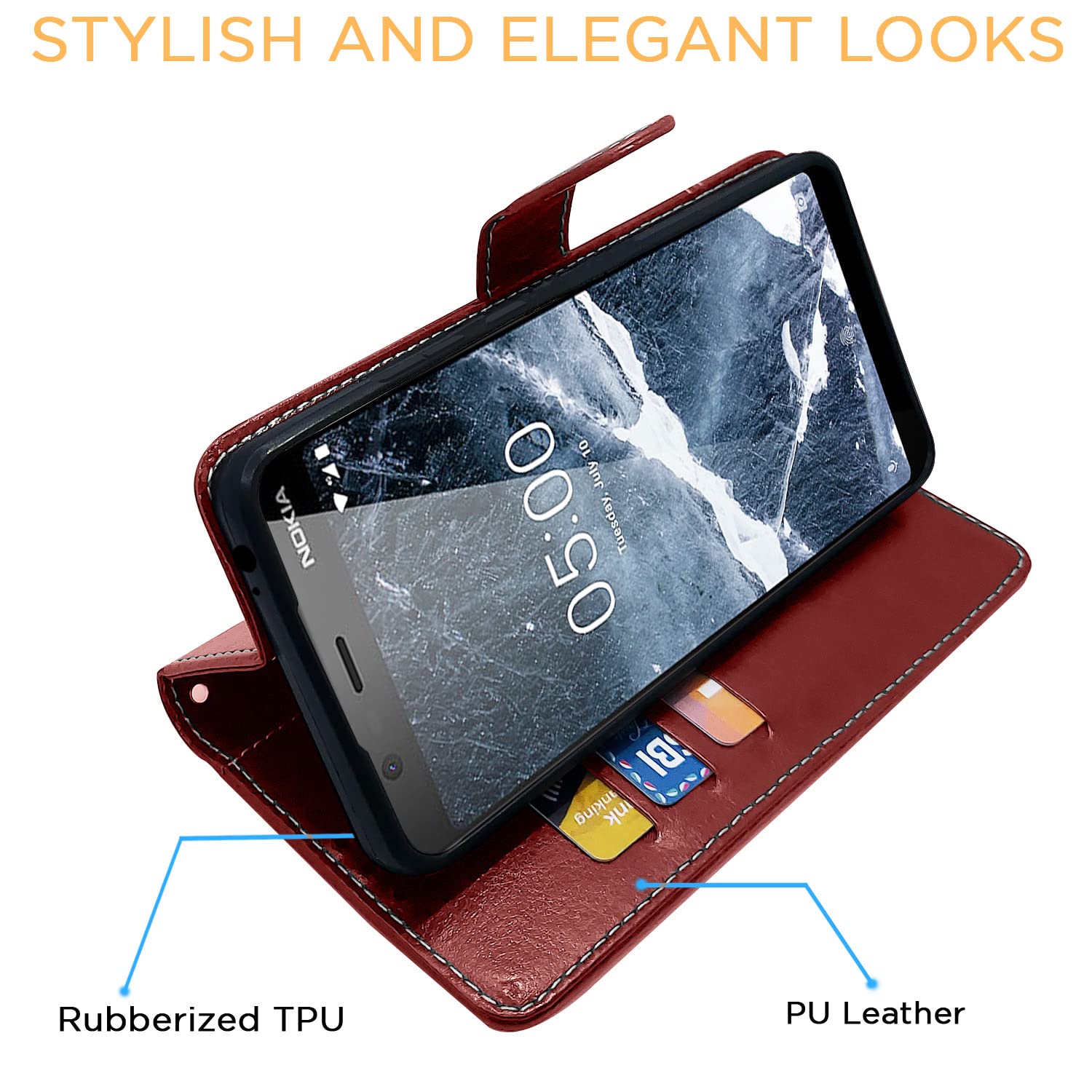 Pikkme Nokia 5.1 Plus/5.1 brown & coffee flip cover – photo 5
