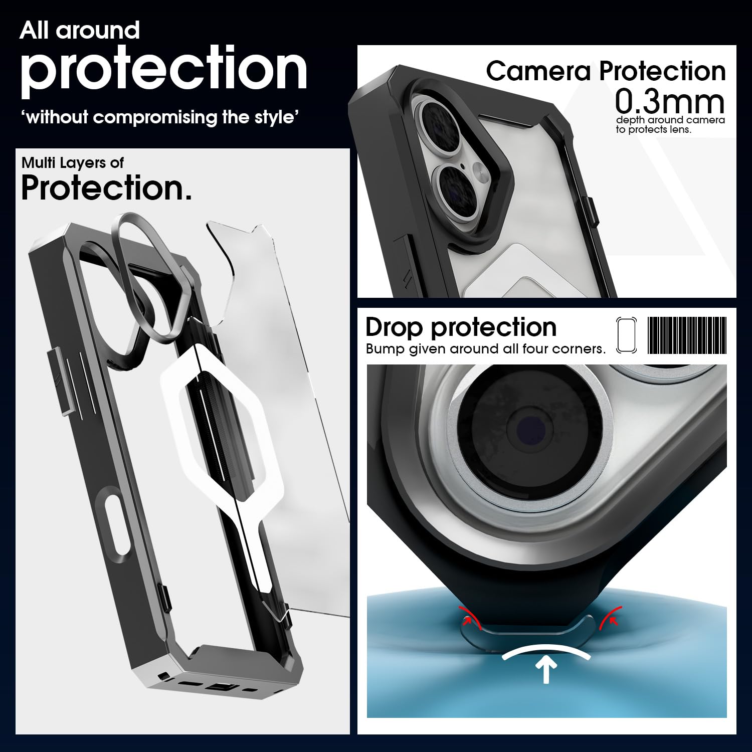 Pikkme black mag-safe phone cover for iPhone 16 – photo 4