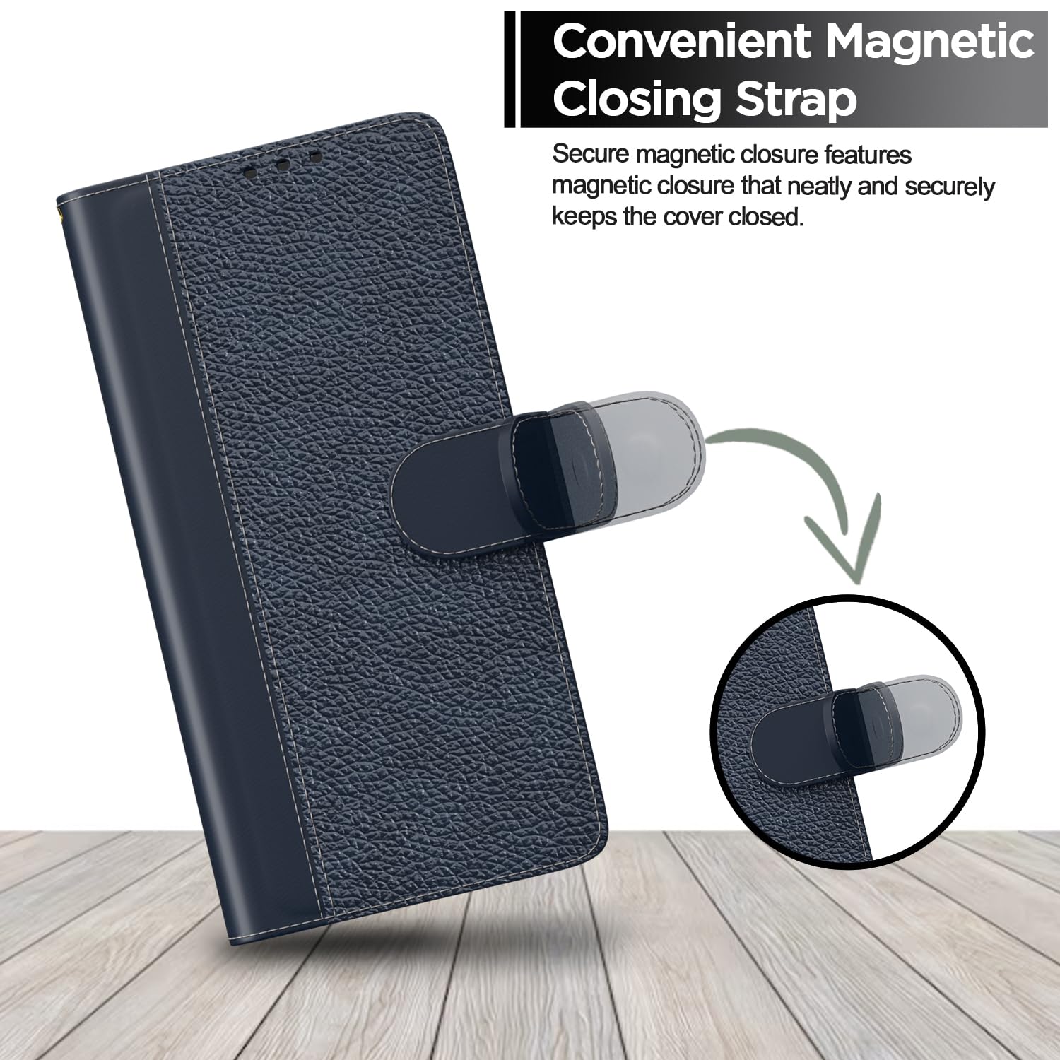 Pikkme Moto G54/G64 5G Wallet blue mobile flip cover – photo 6