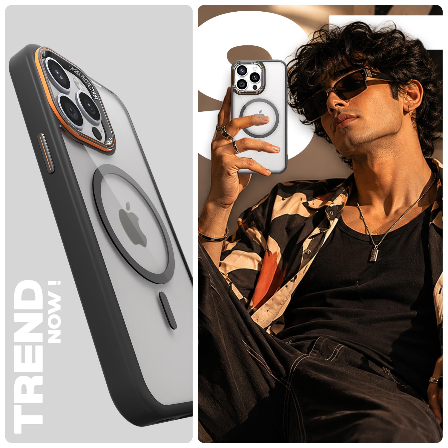 iPhone 15 Pro Max back cover in black mag-safe by Pikkme – photo 7