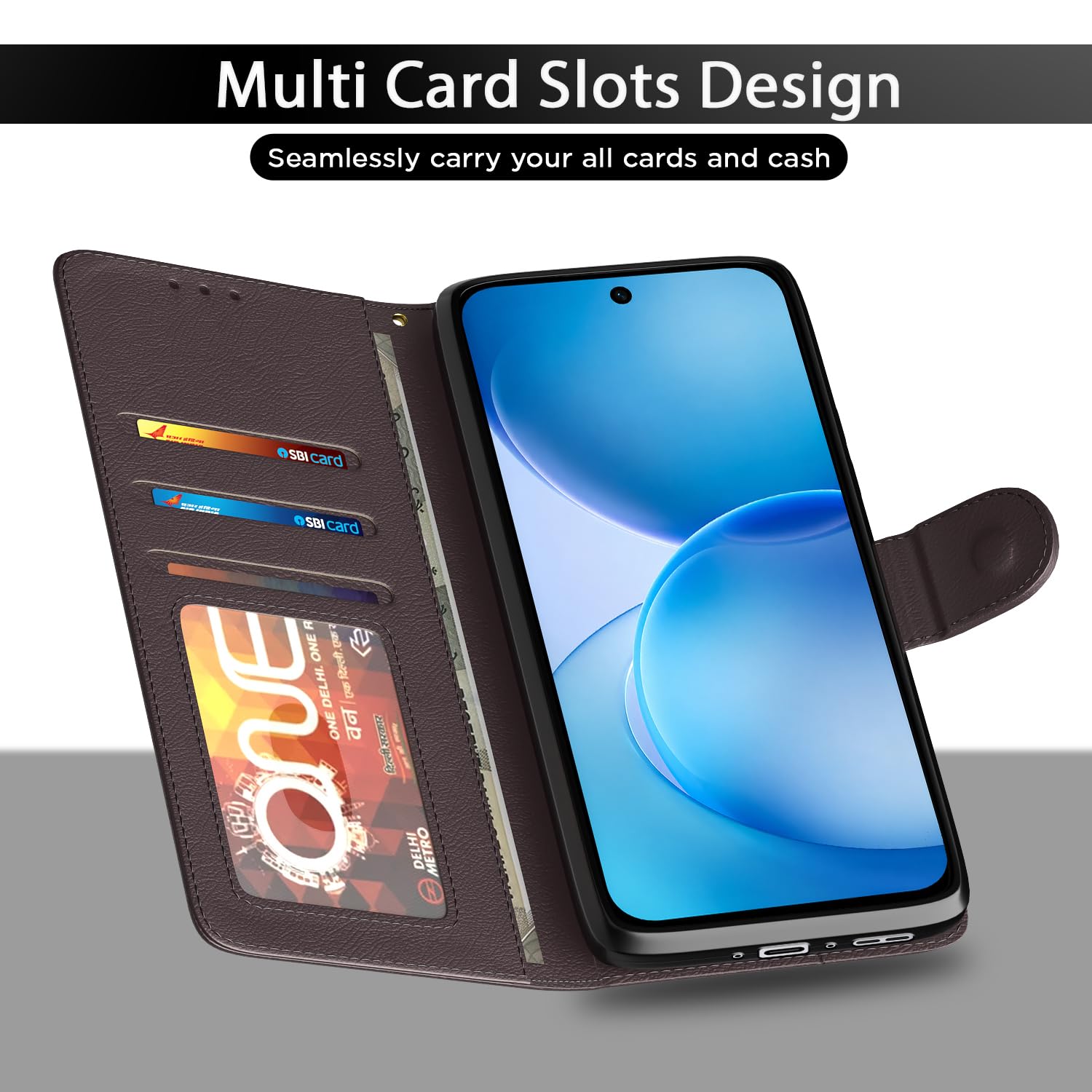 Pikkme coffee Wallet flip case for Oppo Reno 16c 5G – photo 5