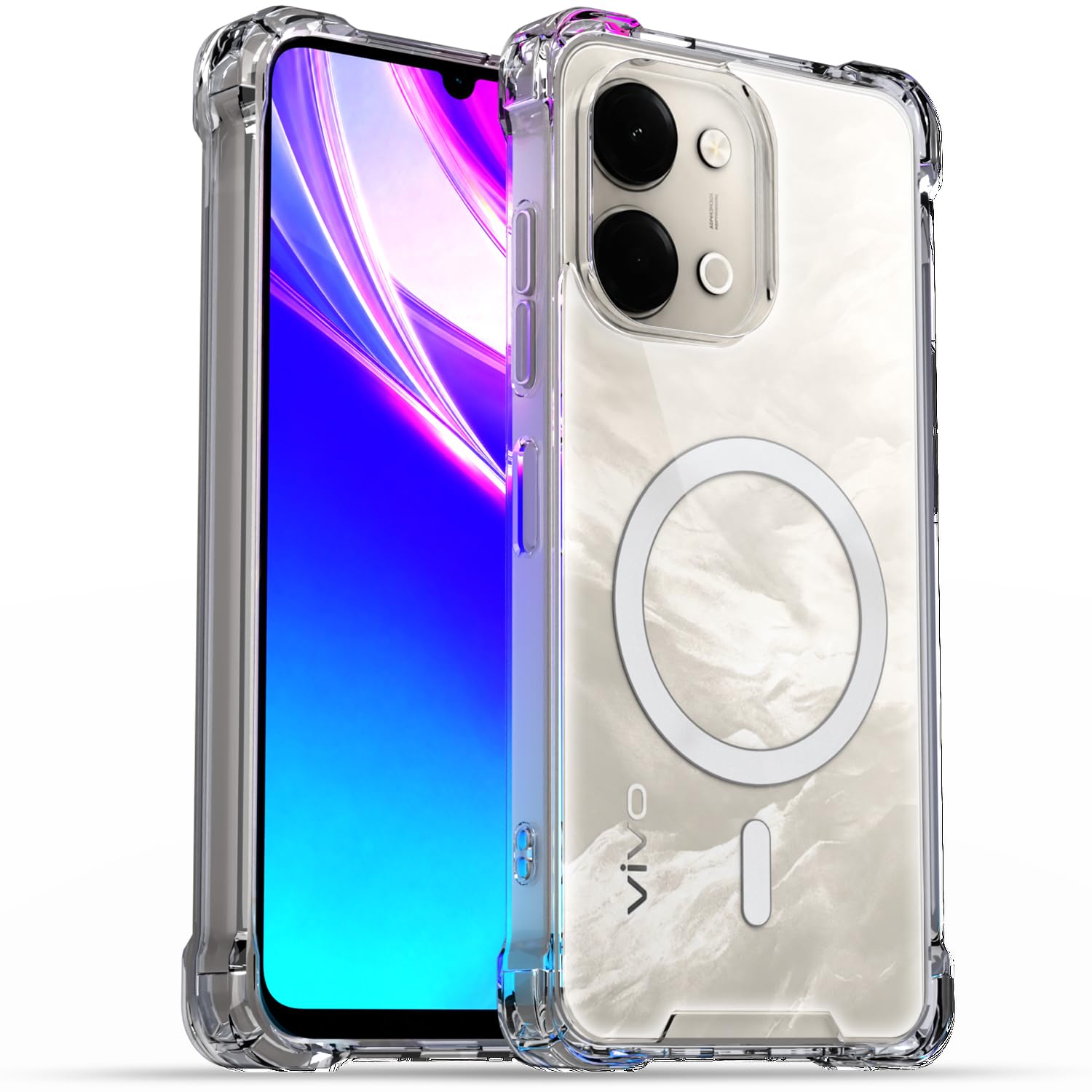 Pikkme Vivo Y11/T5 Lite 5G transparent mag-safe mobile cover