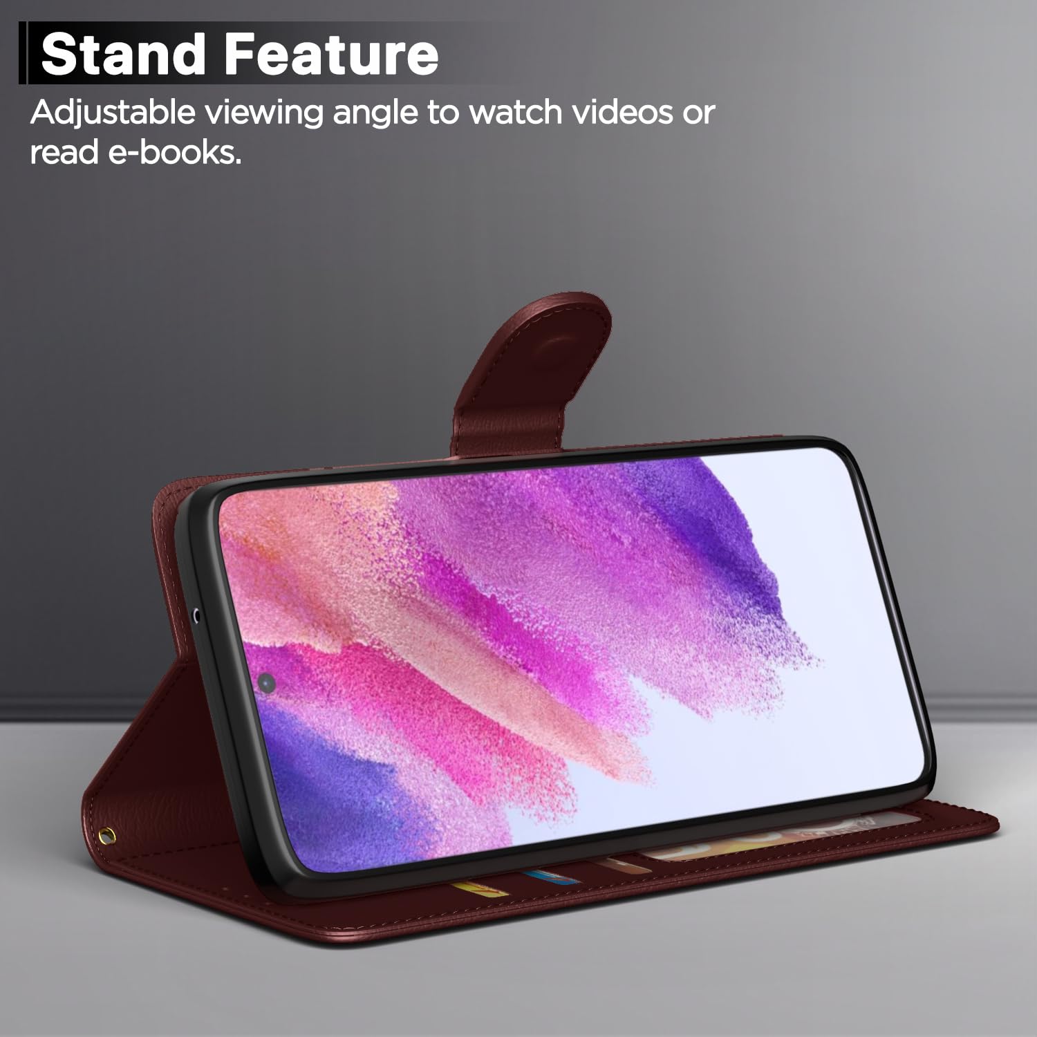 Pikkme brown flip case for Samsung S21 FE 5G – photo 3