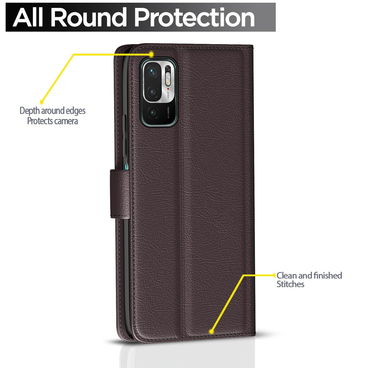 Pikkme coffee flip case for Redmi Note 10T/Poco M3 Pro 5G – photo 4