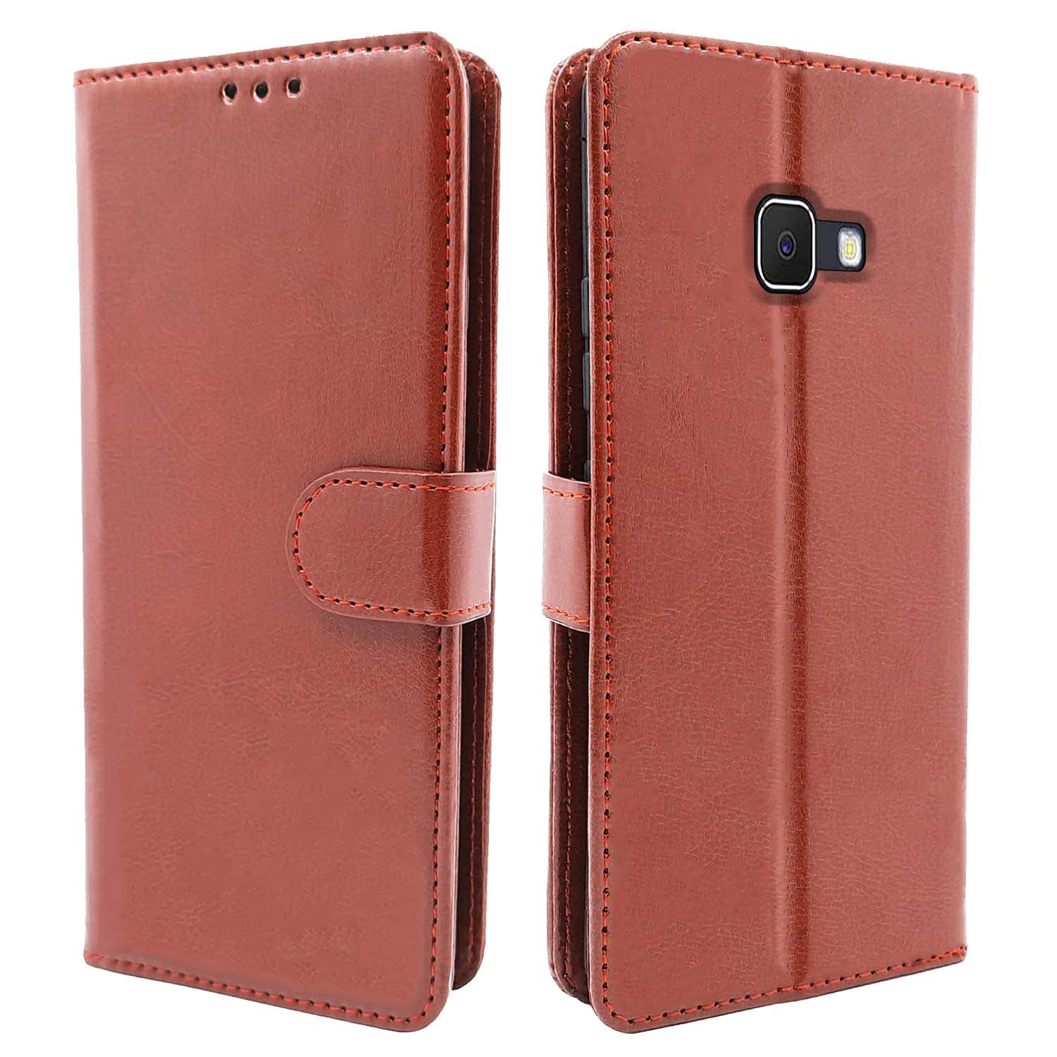 Pikkme Samsung C9 Pro brown flip case