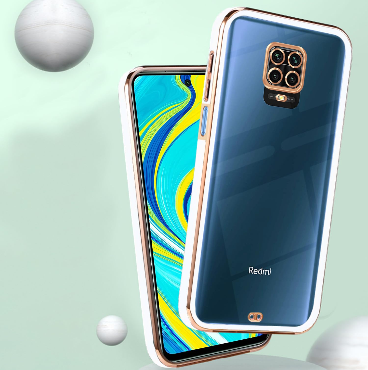 Pikkme white phone cover for Redmi Note 10 Lite/Note 9 Pro/Pro Max/Poco M2 Pro – photo 2