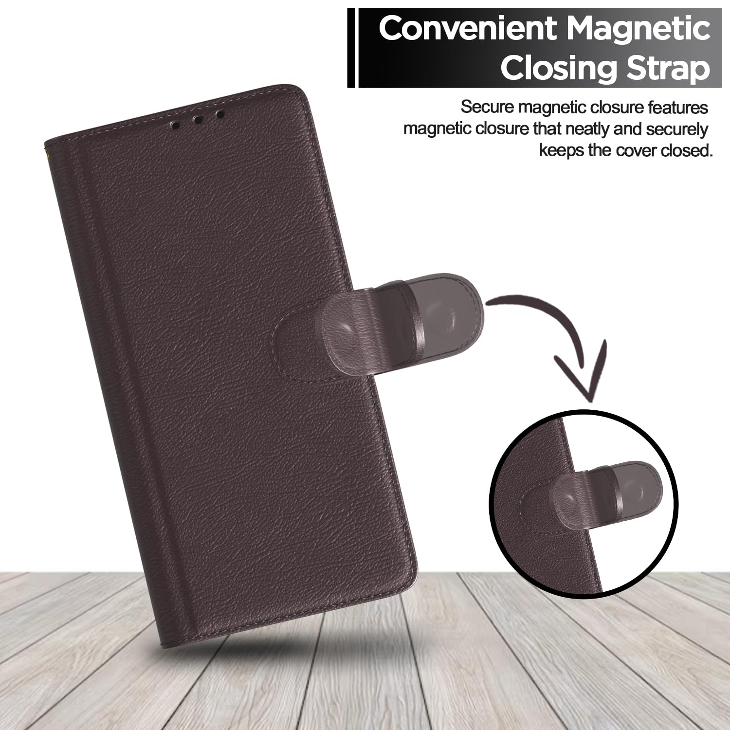 Coffee Wallet mobile flip cover for Vivo T5x/Y51 Pro/iQOO Z11x 5G – Pikkme – photo 6