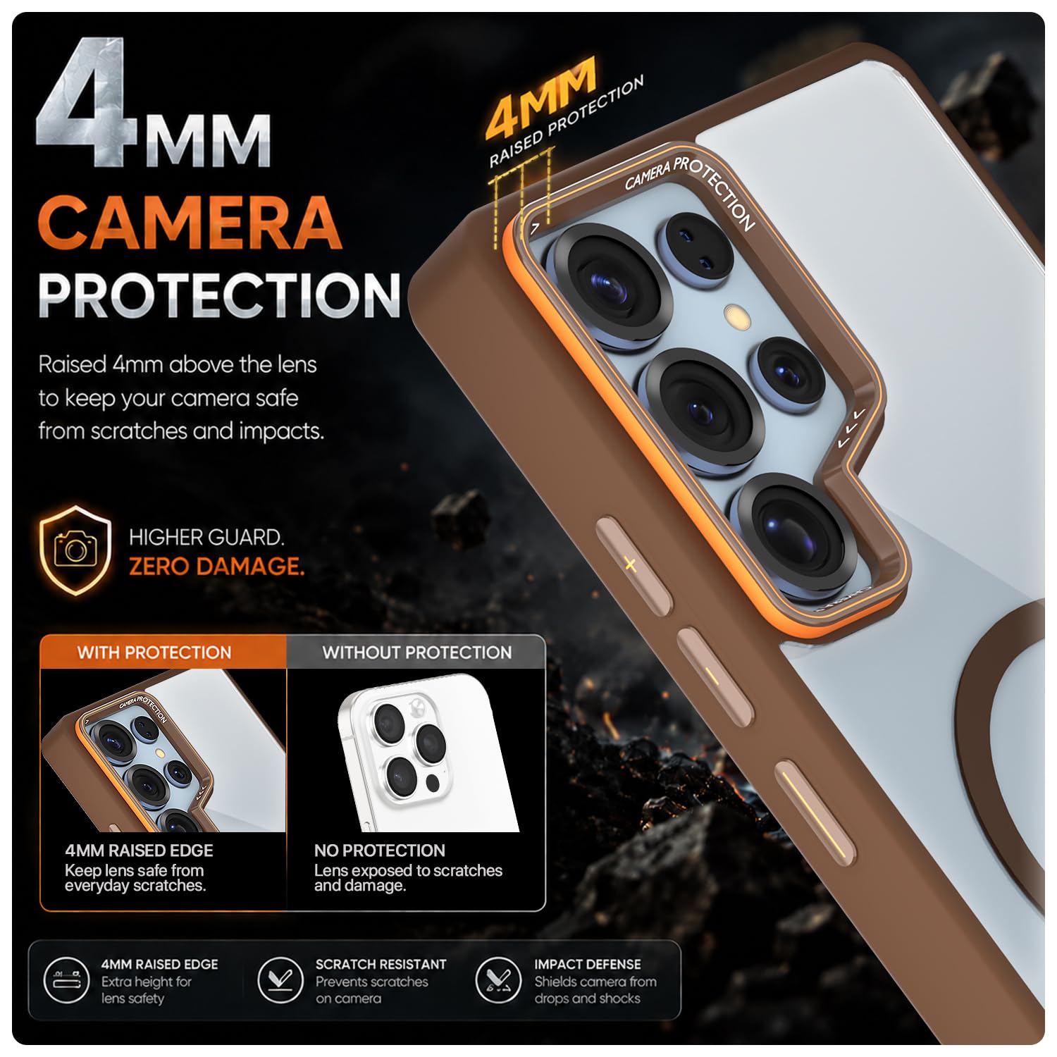 Pikkme Samsung S25 Ultra 5G MagSafe brown mag-safe mobile cover – photo 4
