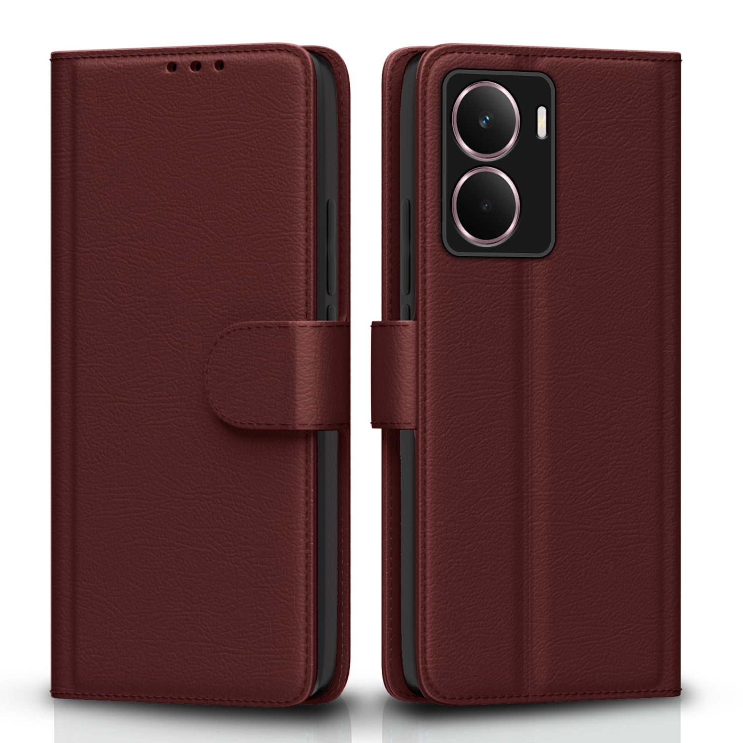 Realme P3 5G Wallet mobile flip cover in brown by Pikkme