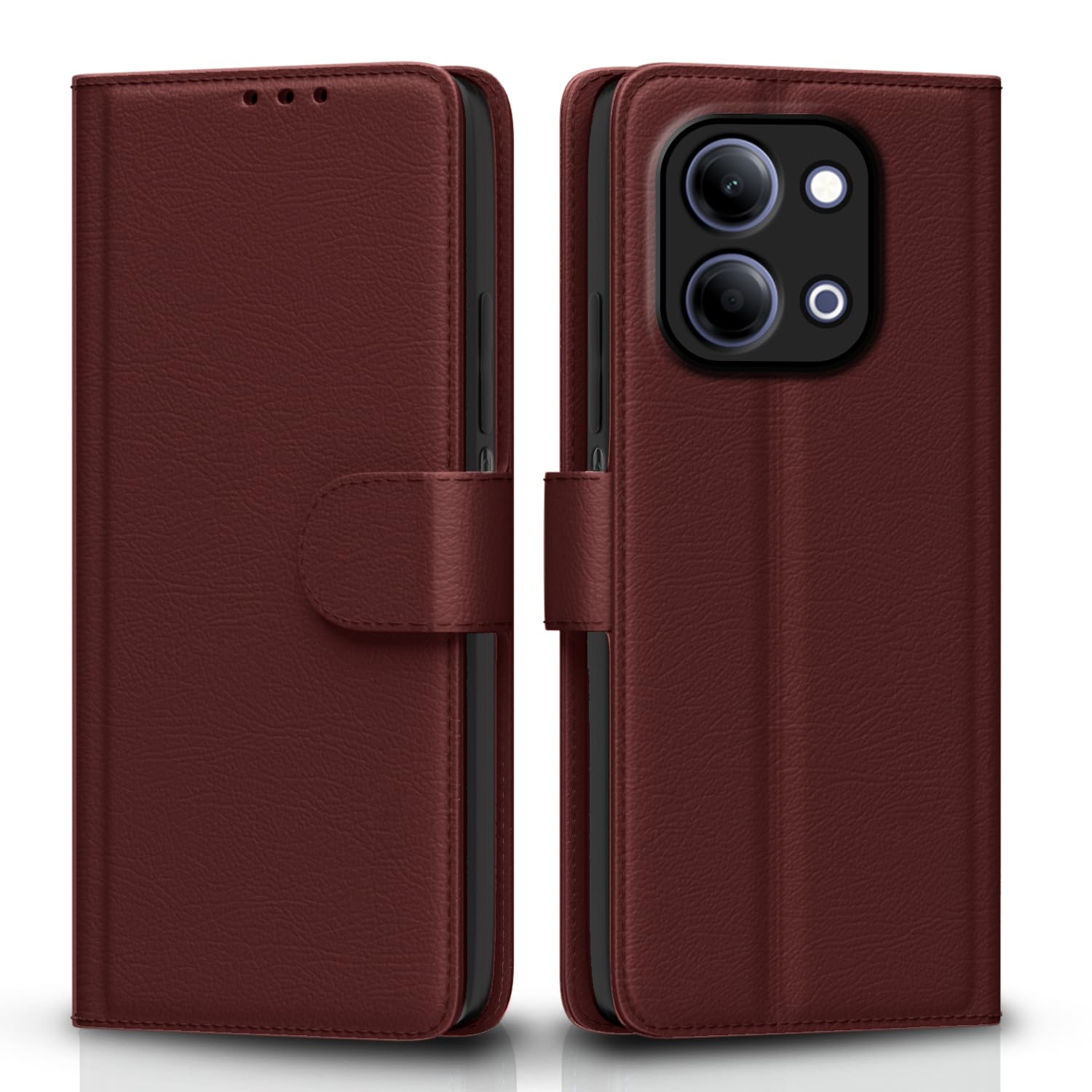 Brown flip cover for Vivo Y11/T5 Lite 5G – Pikkme