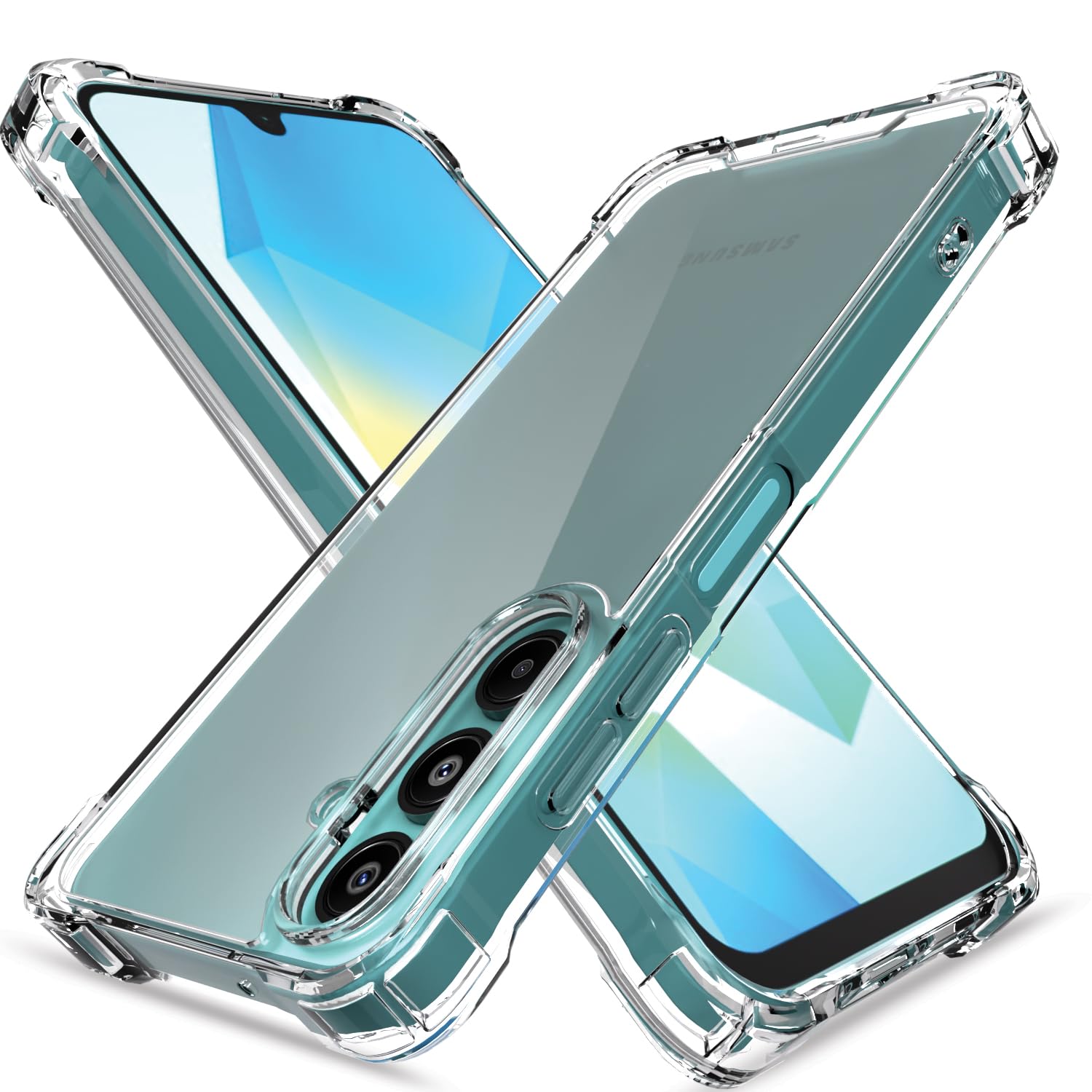 Samsung M17/A17/F17 5G mobile back cover in transparent by Pikkme