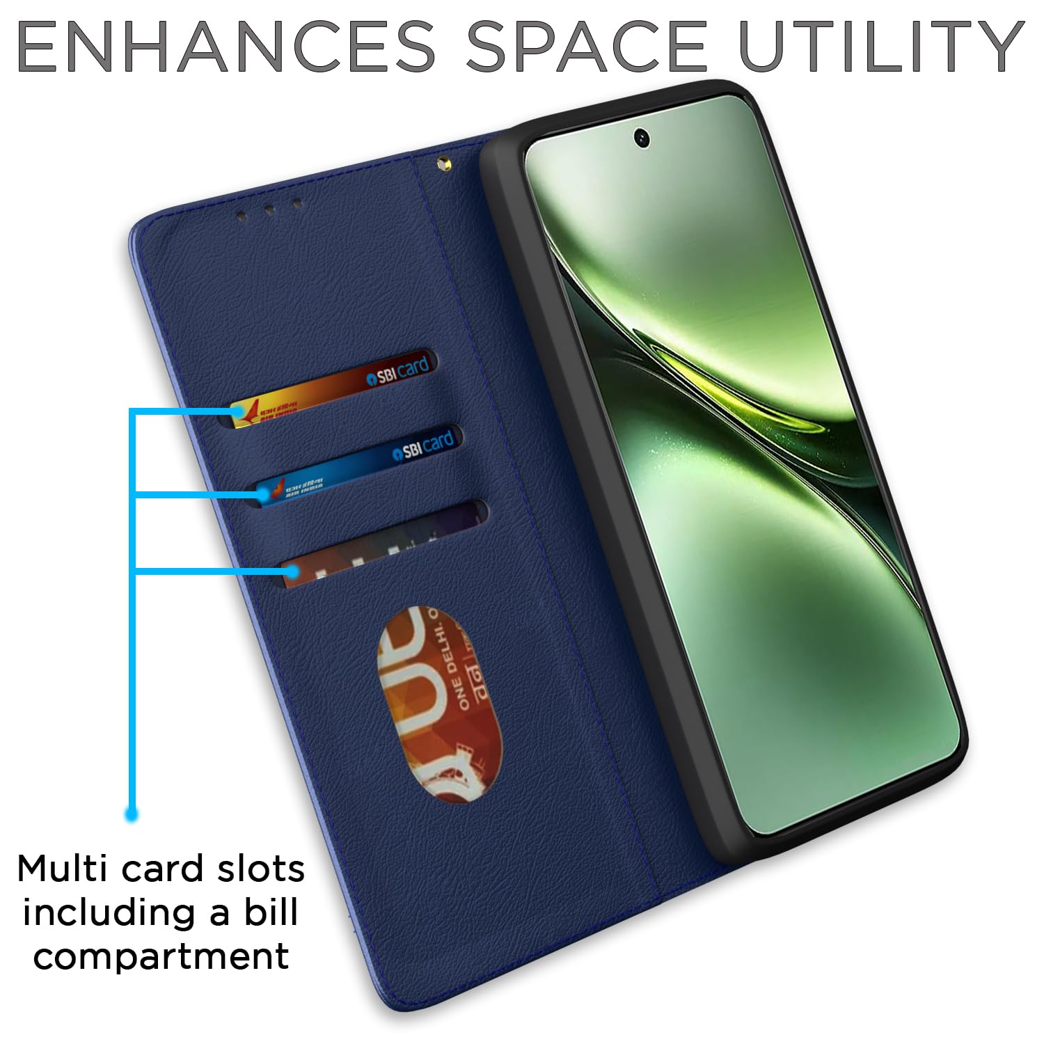 Blue flip case for Vivo X200 5G – Pikkme – photo 3
