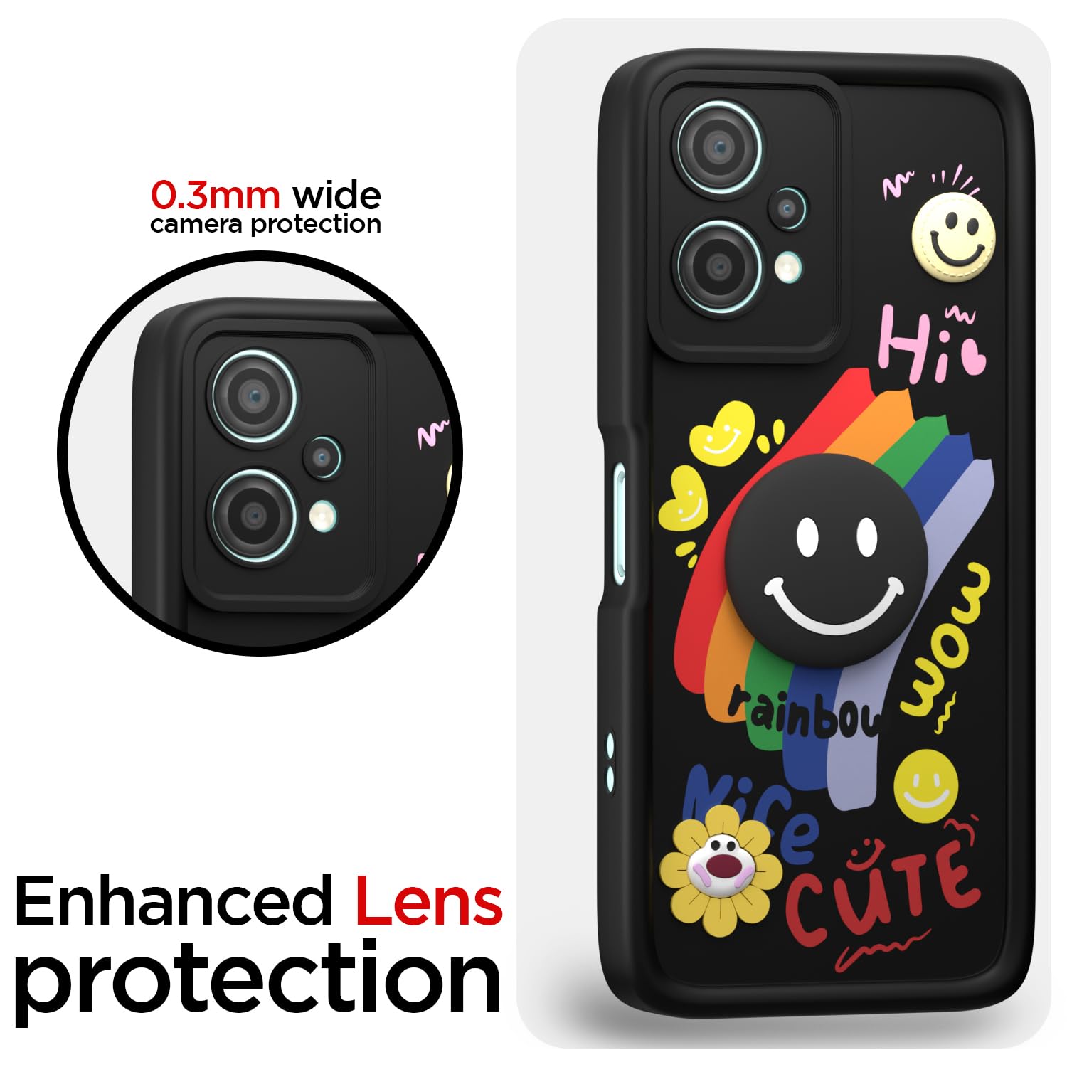 Black mobile back cover for OnePlus Nord CE 2 Lite 5G – Pikkme – photo 5