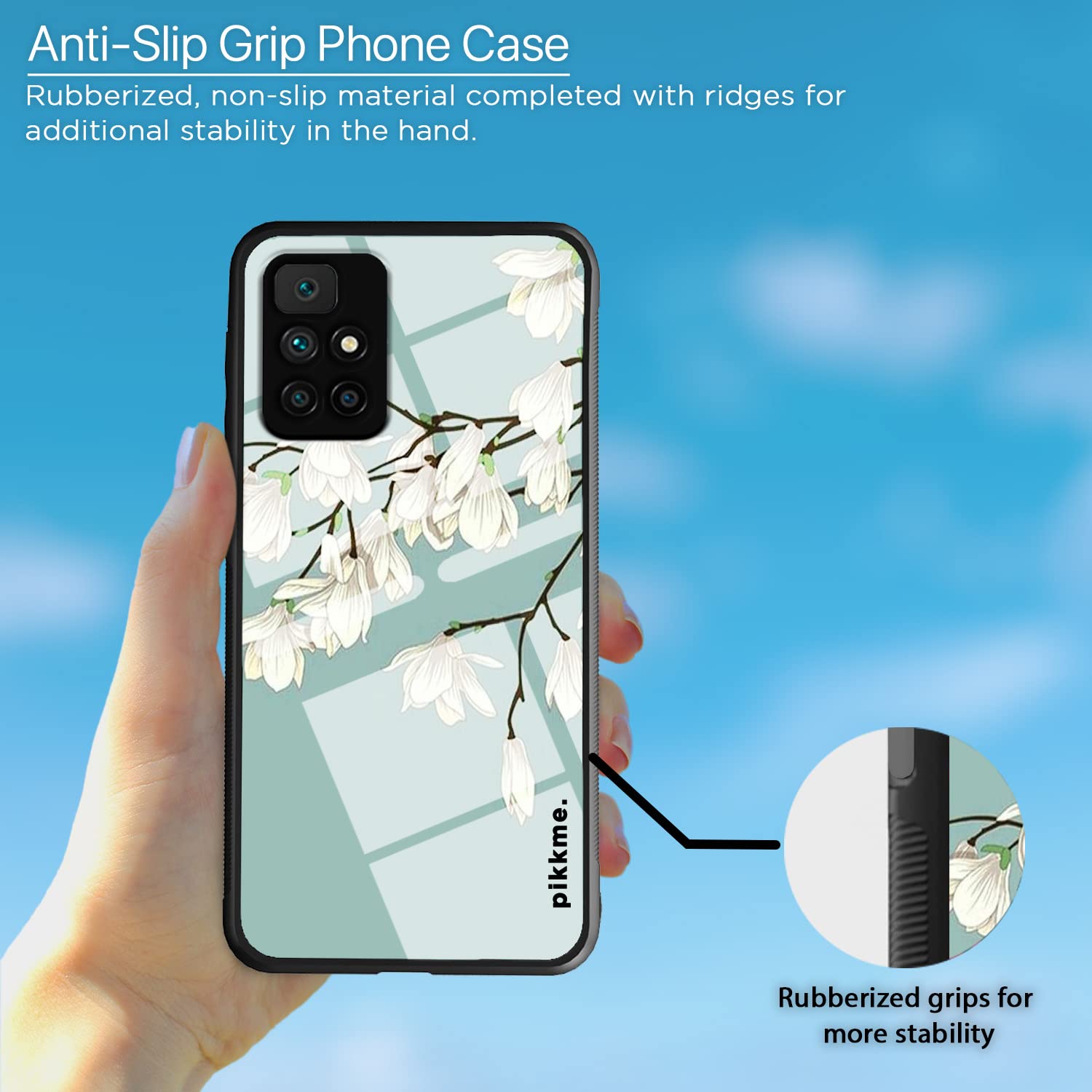 Pikkme Redmi 10 Prime Flower mobile back cover – photo 5