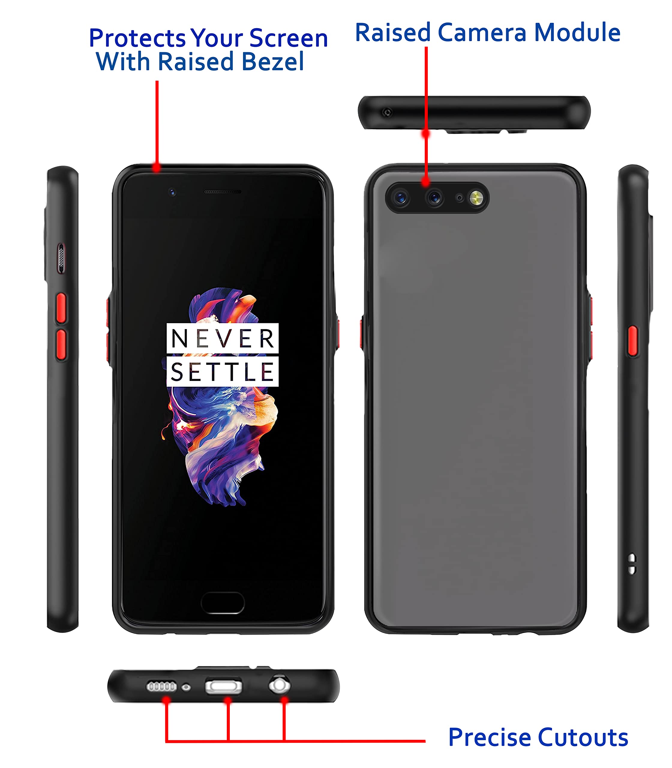 Pikkme thermoplastic polyurethane, black mobile back cover for OnePlus 5 – photo 3