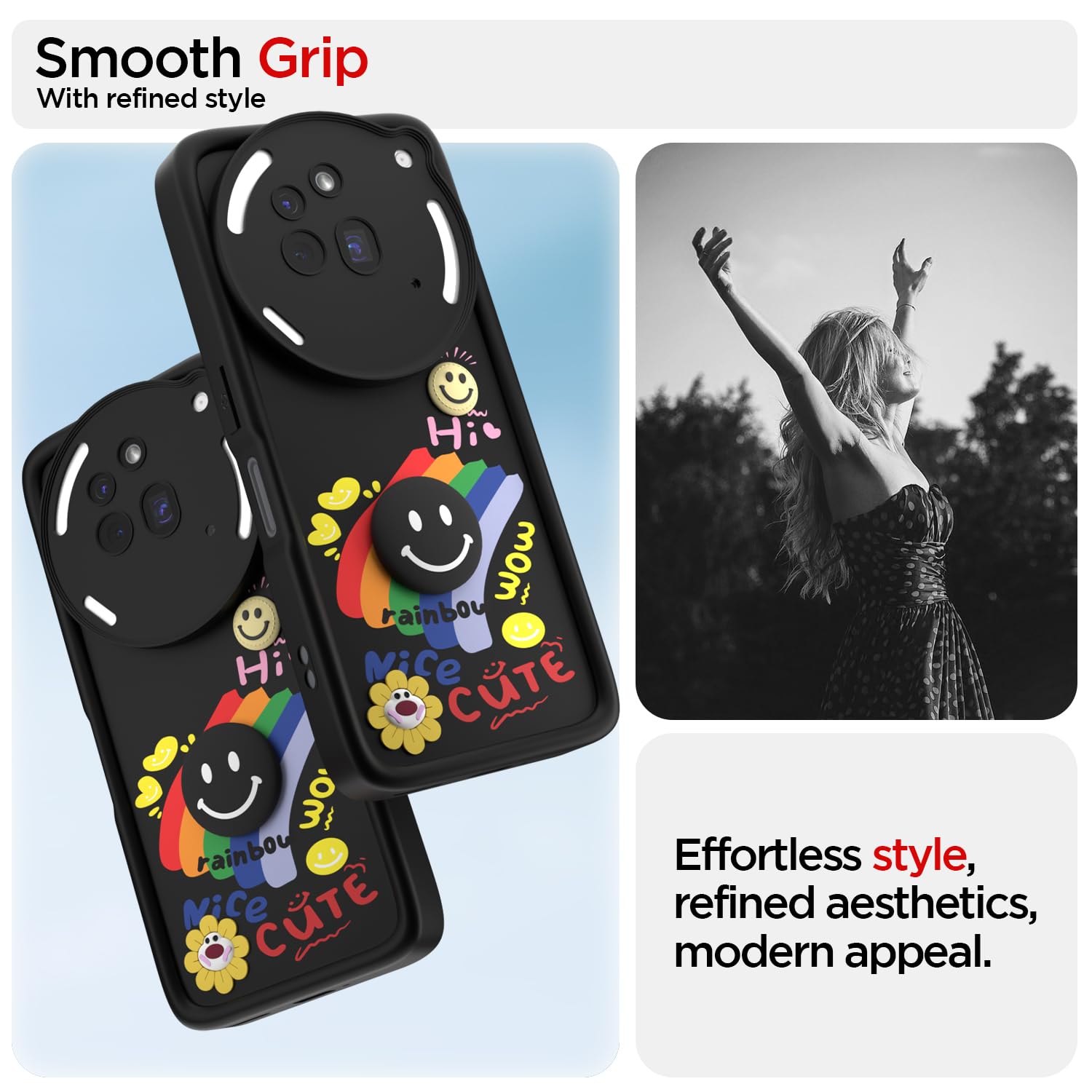 Pikkme black phone cover for Nothing Phone 3a Pro 5G – photo 2